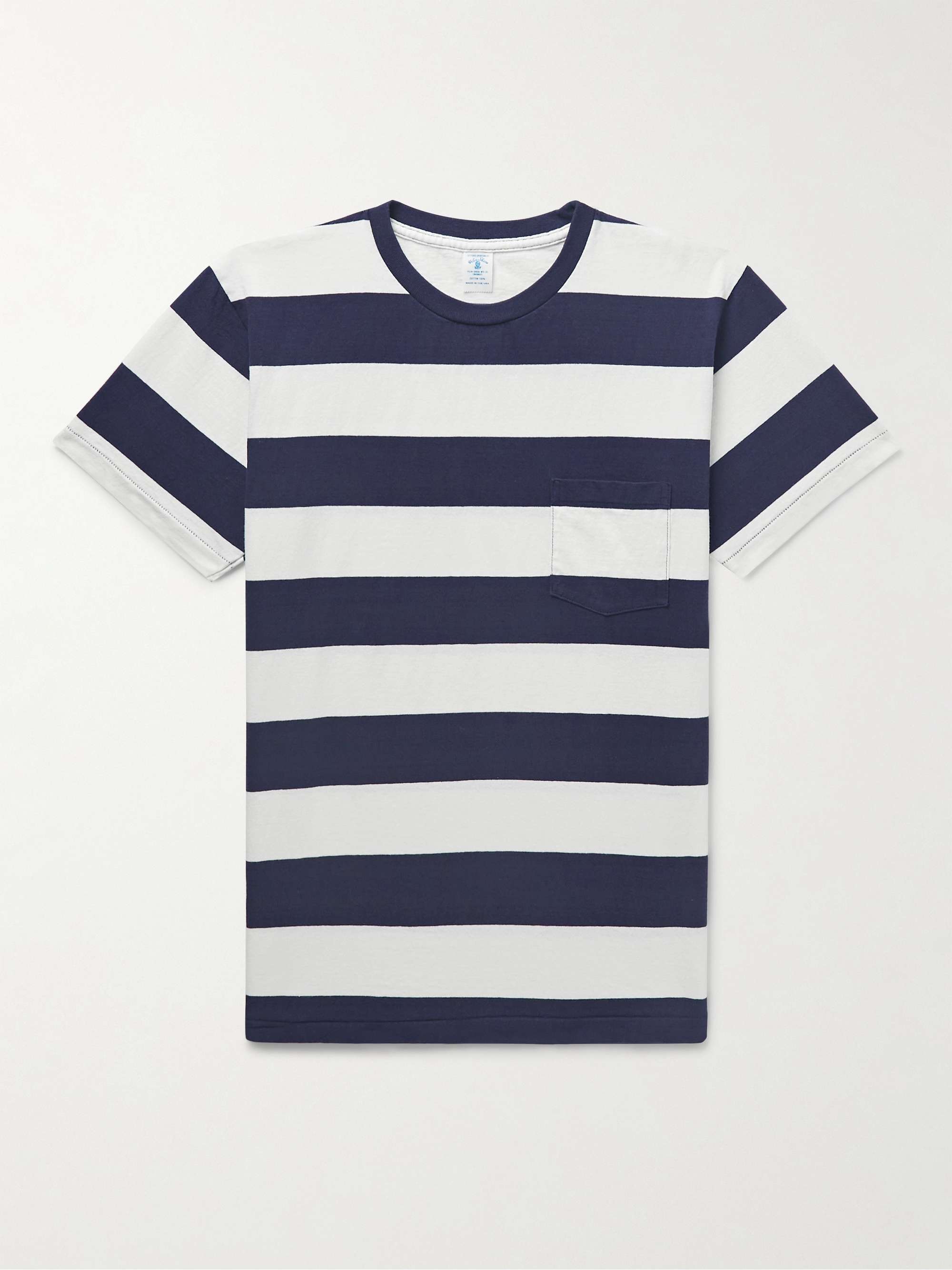 mens wide striped t shirt