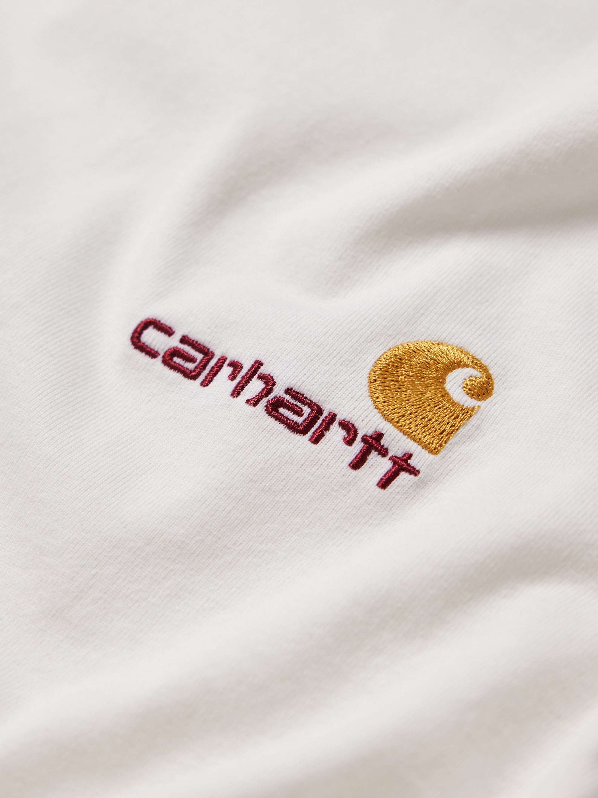 CARHARTT WIP American Script Logo-Embroidered Cotton-Jersey T-Shirt