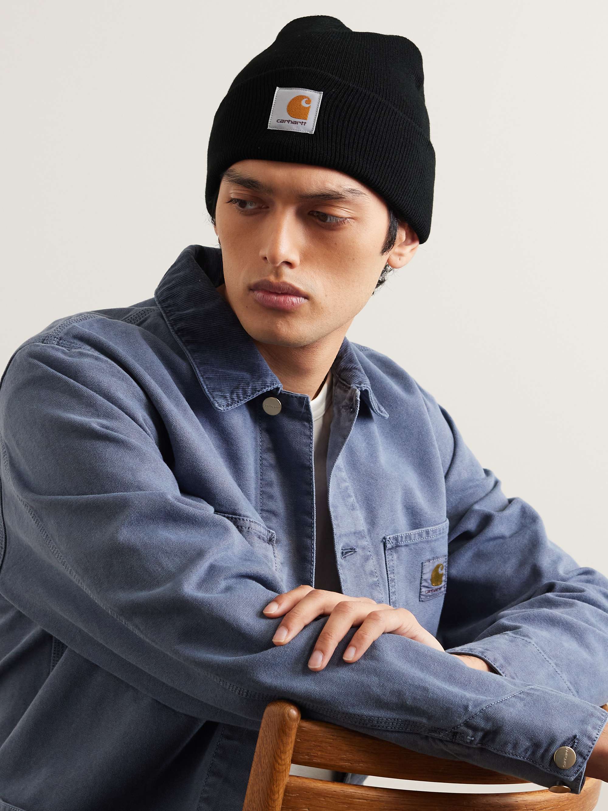 CARHARTT WIP LogoAppliquéd RibbedKnit Beanie for Men MR PORTER