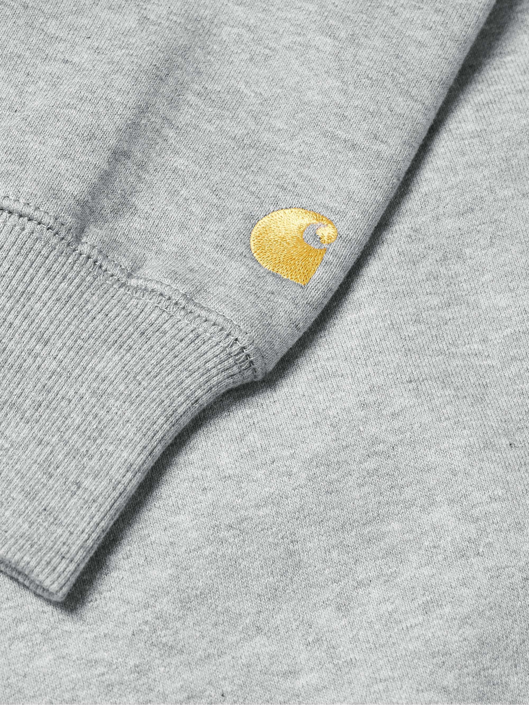 CARHARTT WIP Chase Logo-Embroidered Cotton-Blend Jersey Sweatshirt