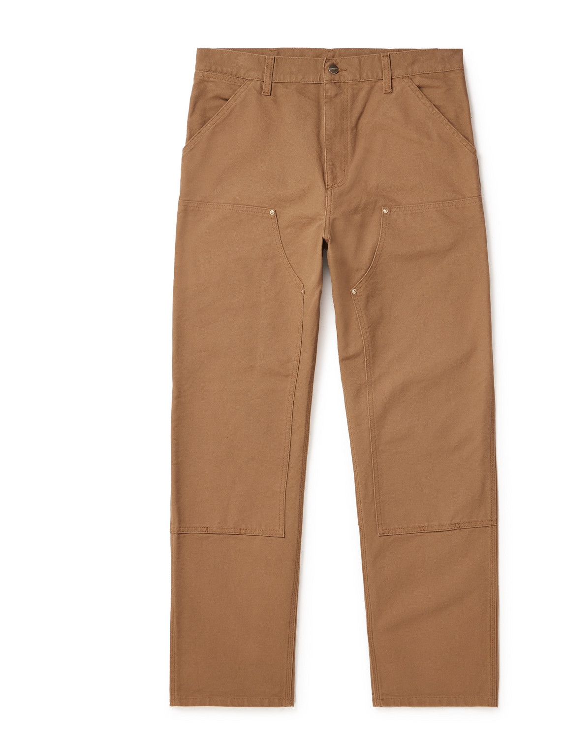 Carhartt Double-knee Relaxed Straight Fit Pants In Brown