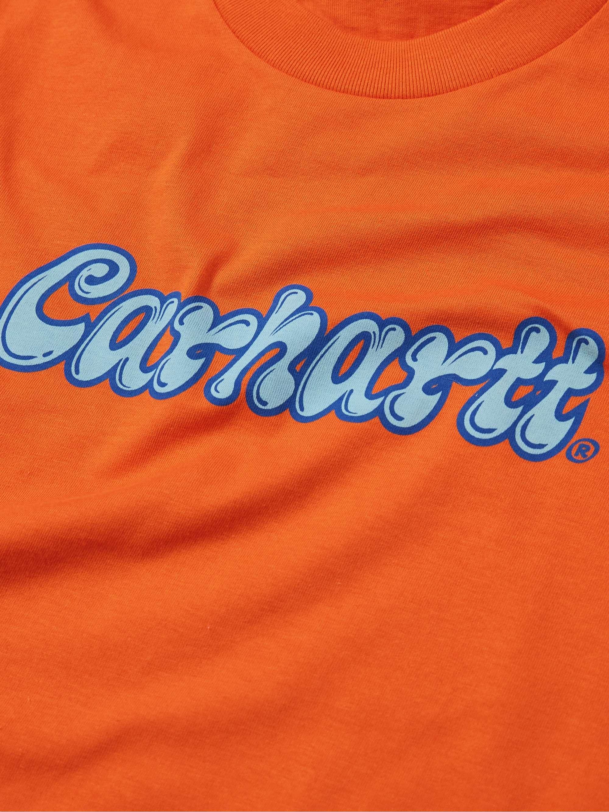 CARHARTT WIP Liquid Script SlimFit LogoPrint CottonJersey TShirt