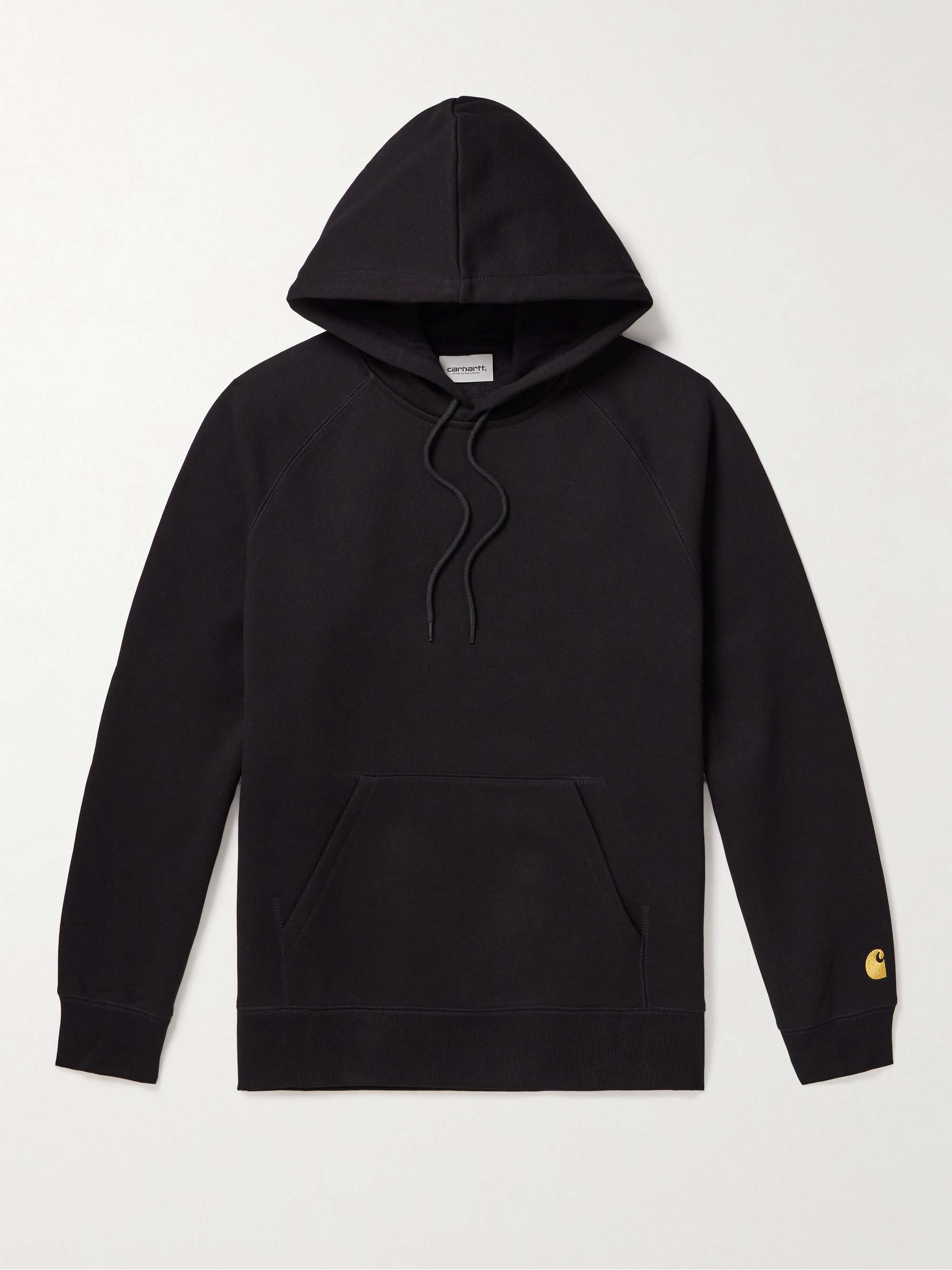 CARHARTT WIP Chase Logo-Embroidered Cotton-Blend Jersey Hoodie for