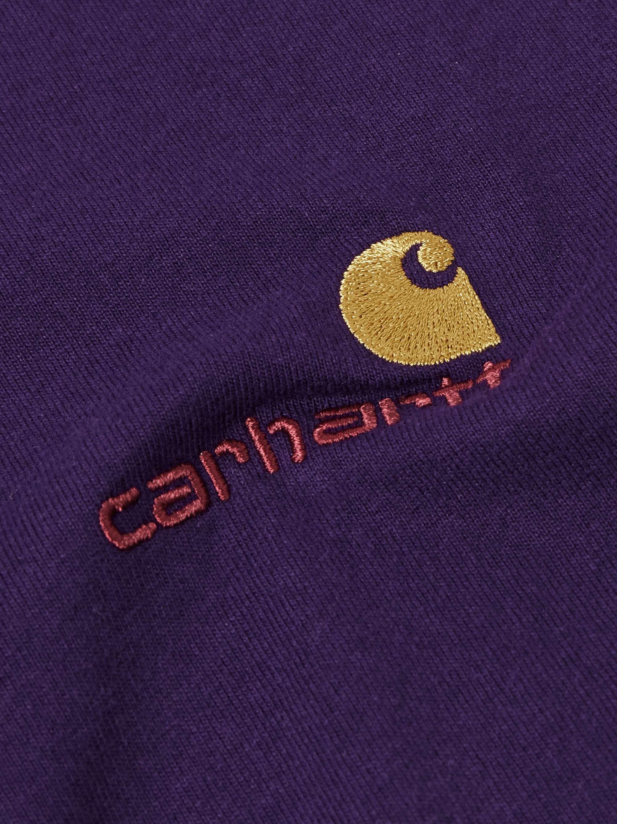 CARHARTT WIP American Script Logo-Embroidered Organic Cotton-Jersey T ...