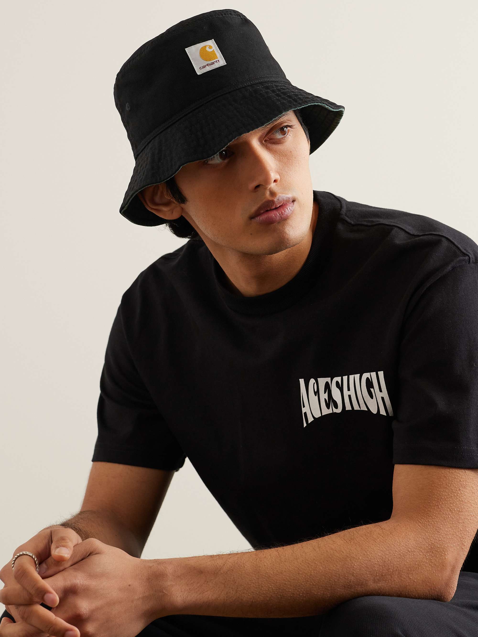 CARHARTT WIP Heston Logo-Appliquéd Cotton-Canvas Bucket Hat for Men