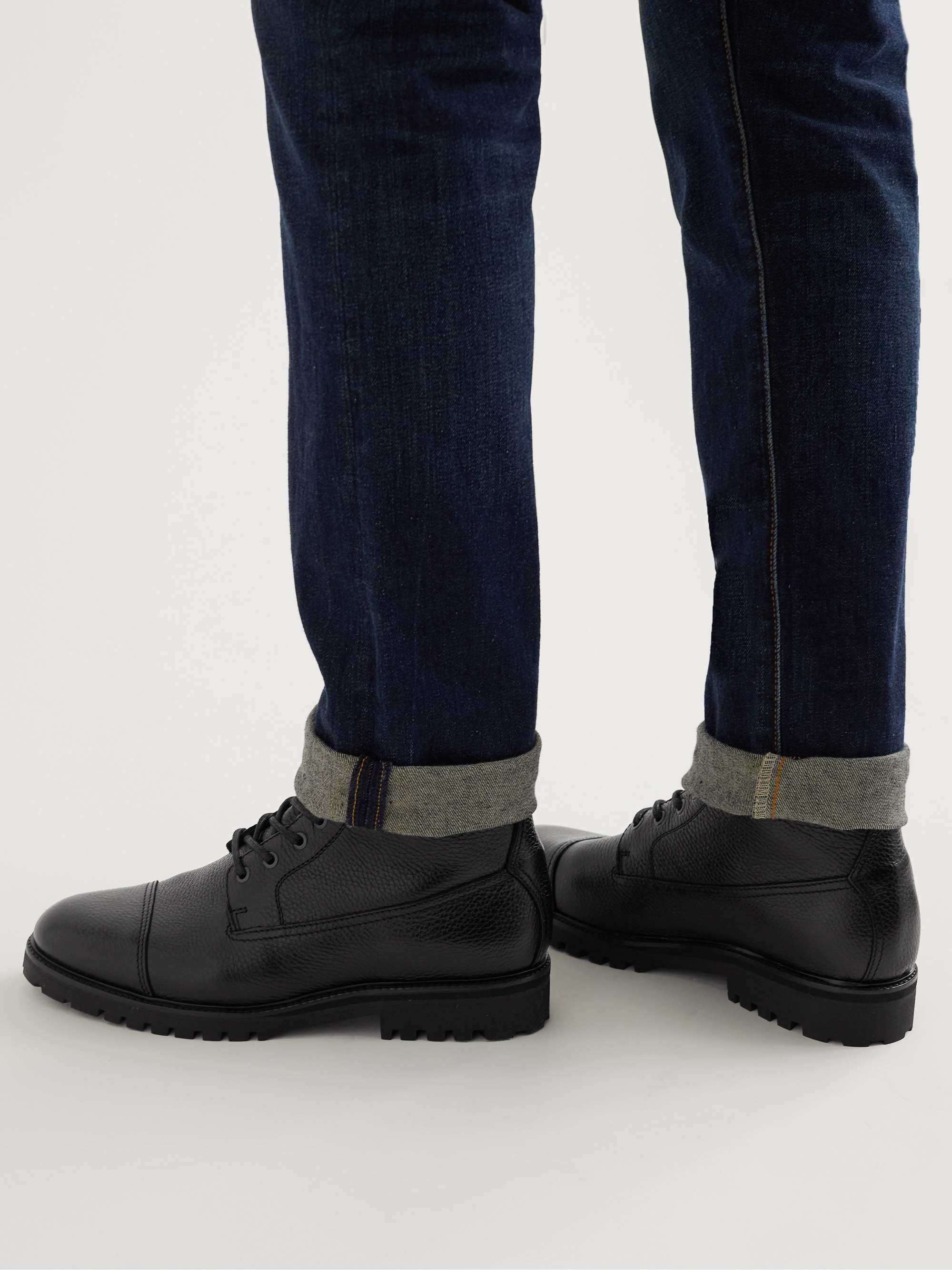 BELSTAFF Alperton Full-Grain Leather Boots