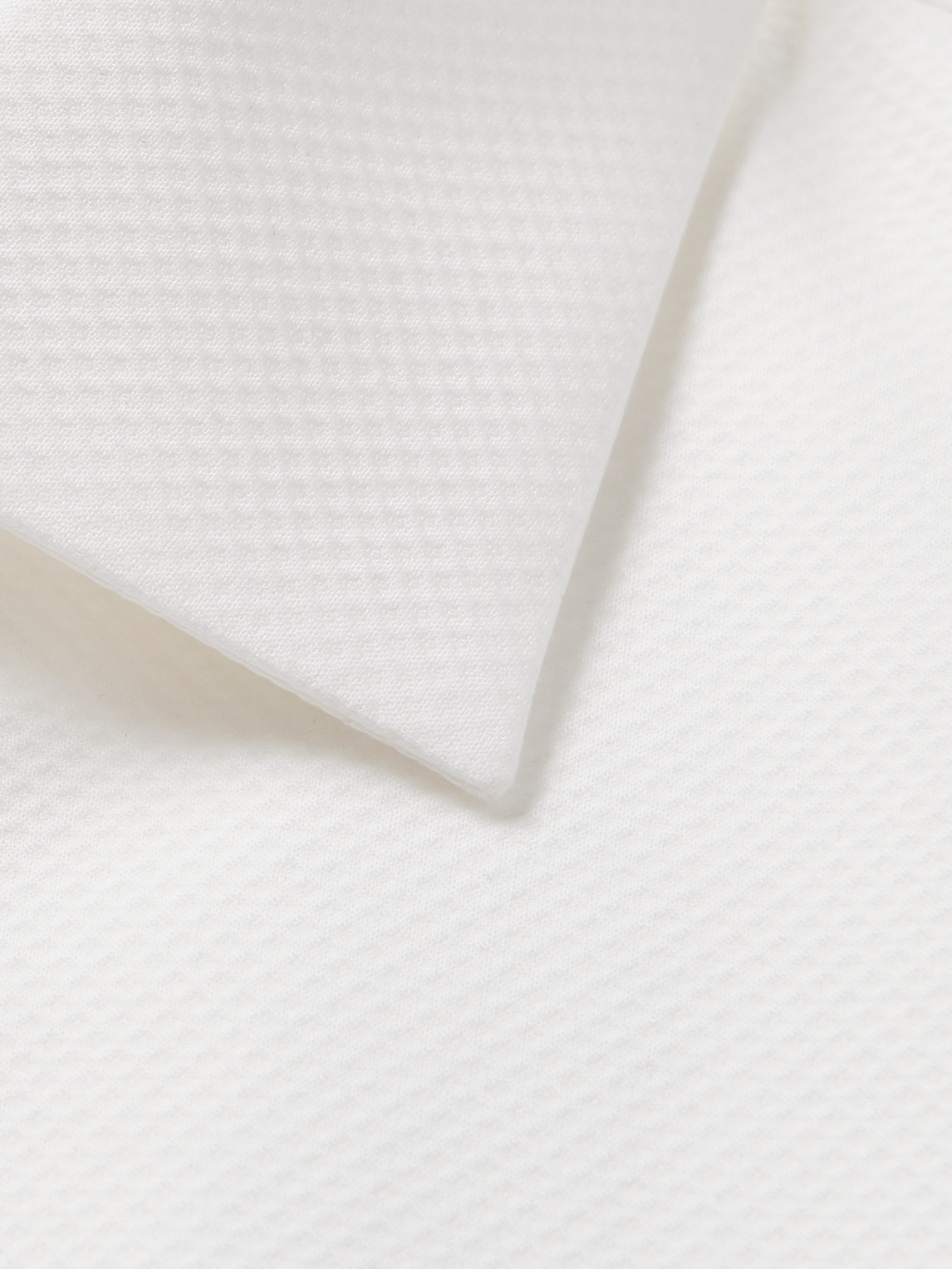 Mr P Cotton Bib-front Tuxedo Shirt In White