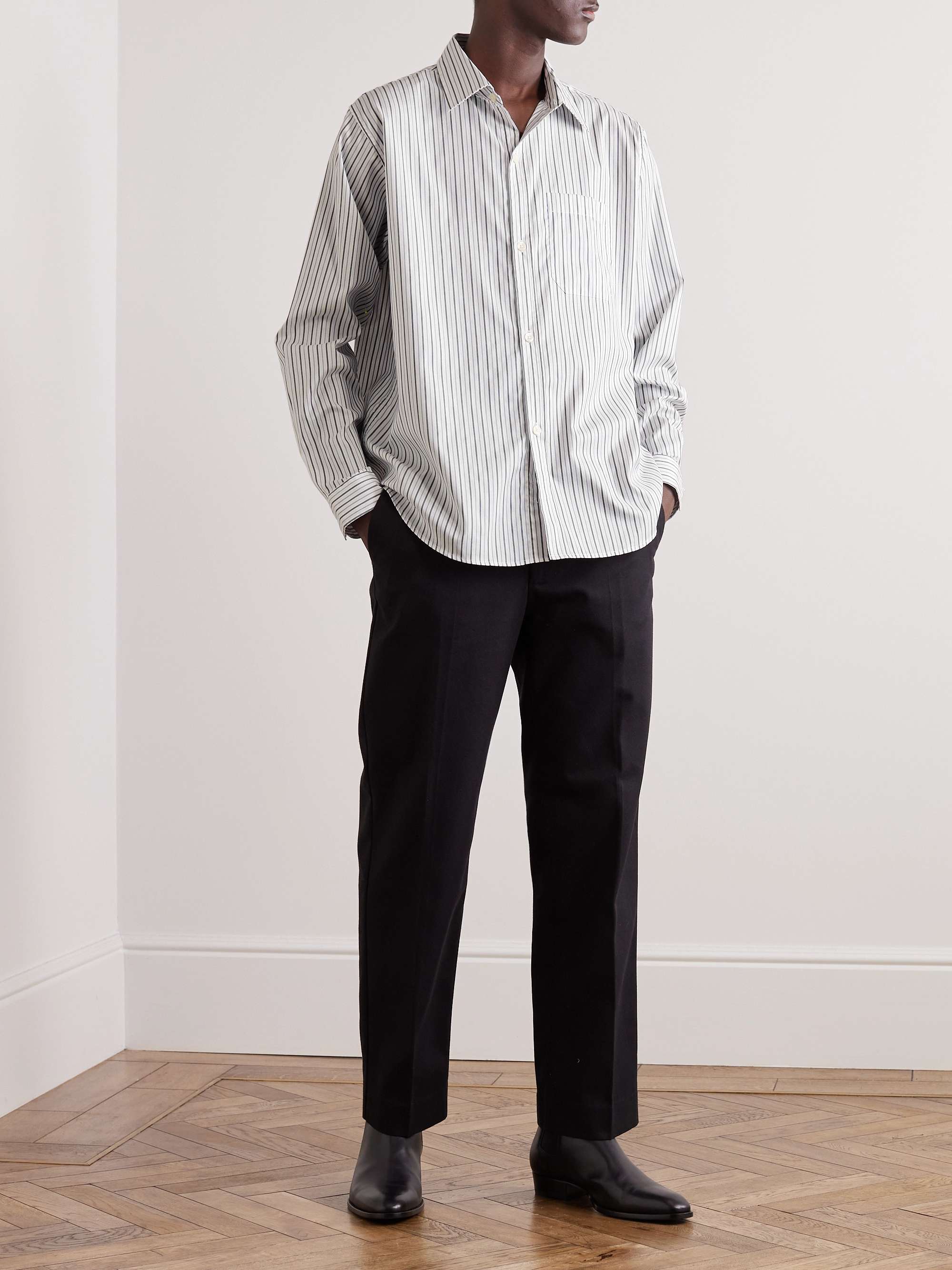 MFPEN Distant Striped Cotton Shirt for Men | MR PORTER