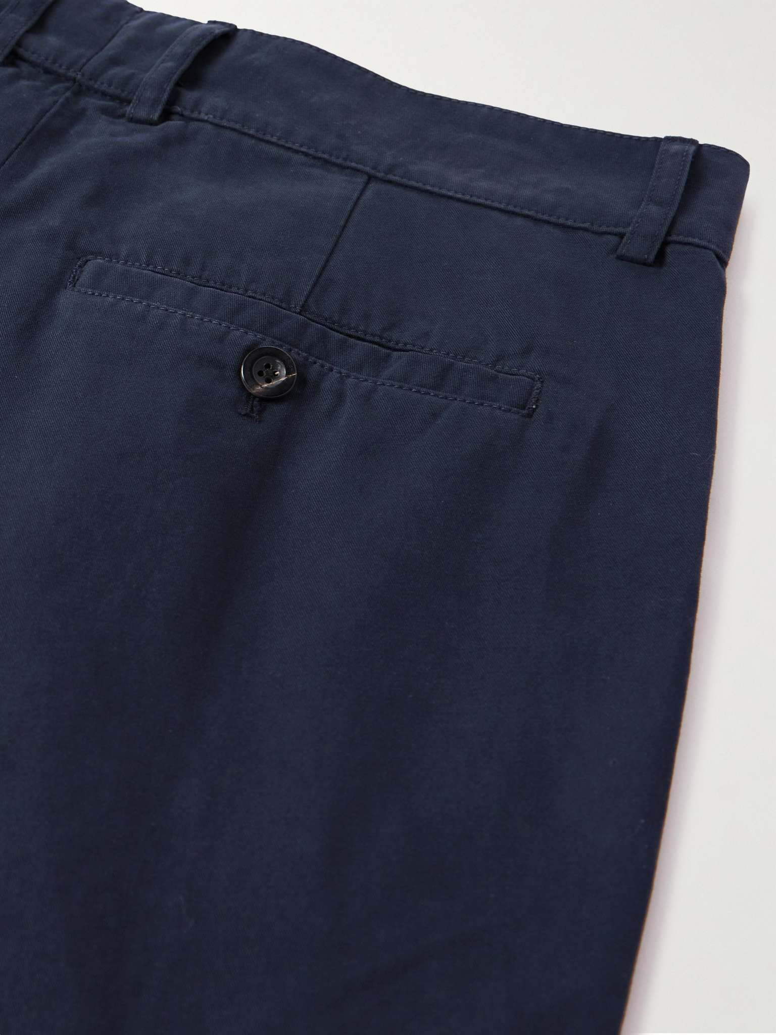 MR P. Tapered Pleated Garment-Dyed Cotton-Twill Trousers for Men | MR ...