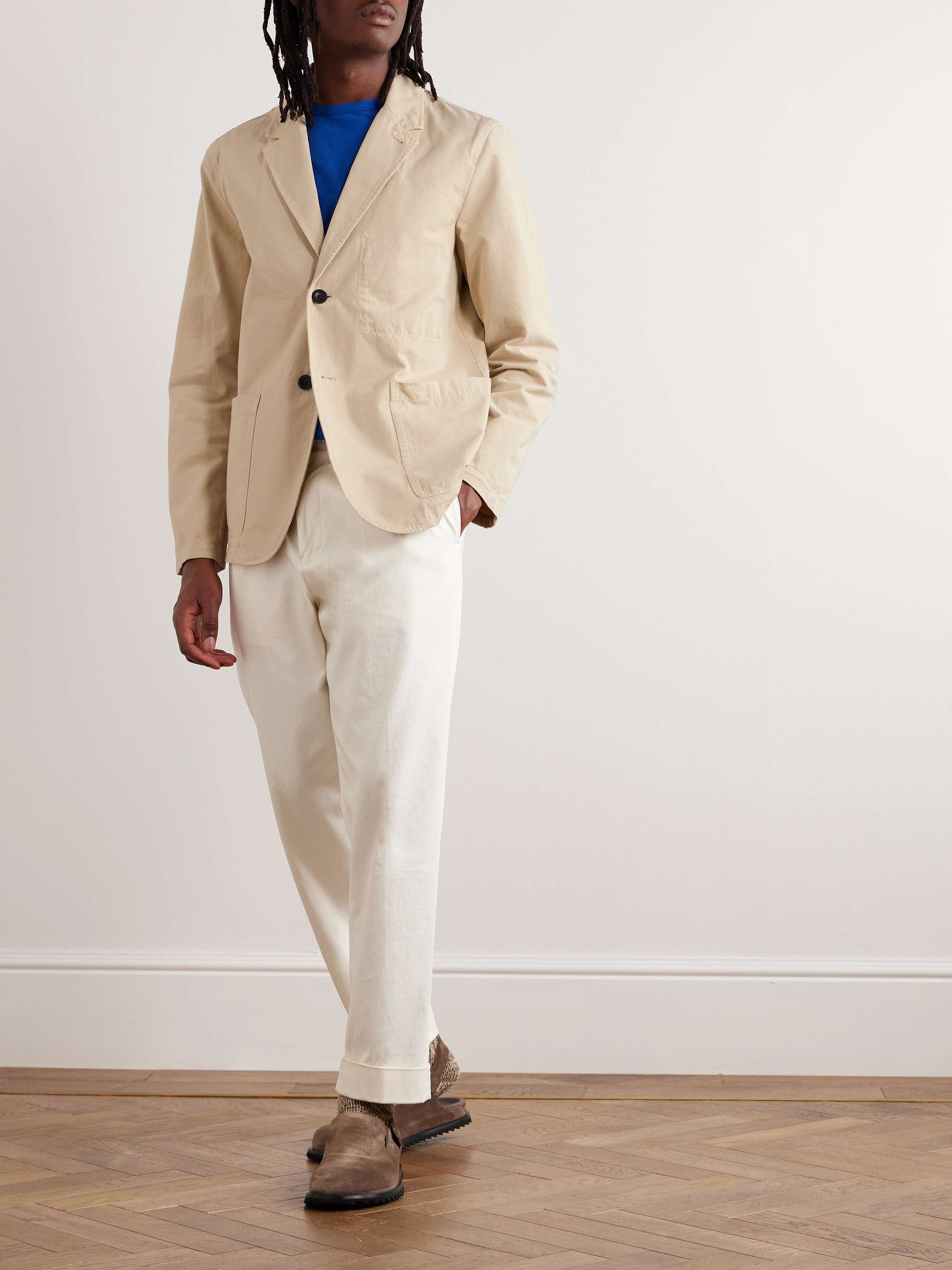 MR P Garment Dyed Cotton Twill Blazer For Men MR PORTER