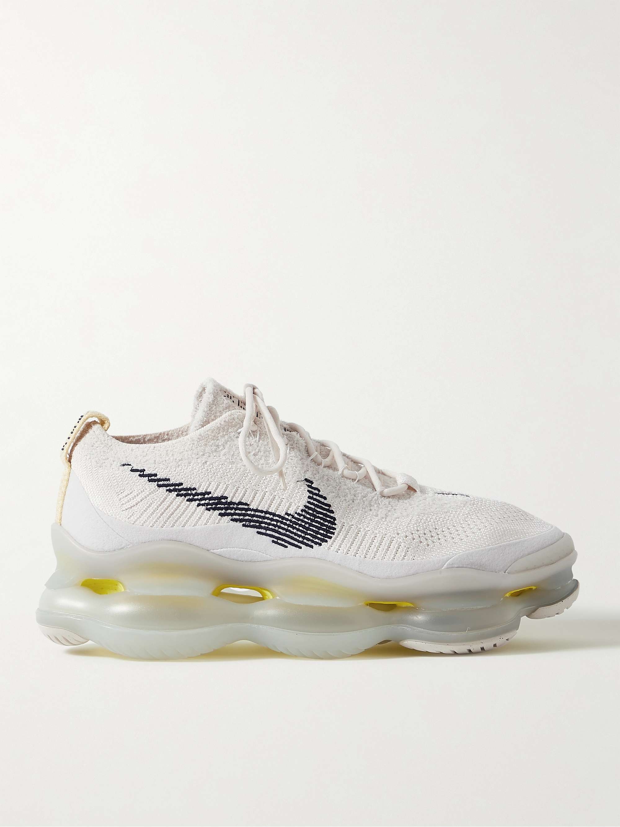 Changes from receive Claim Cream Air Max Scorpion Chenille Flyknit Sneakers | NIKE | MR PORTER
