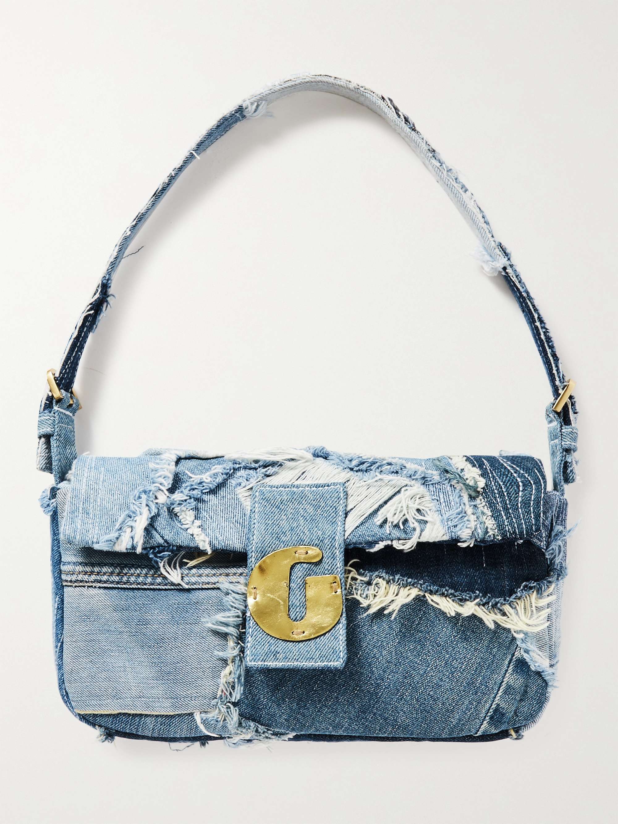 Denim messenger bag outlet