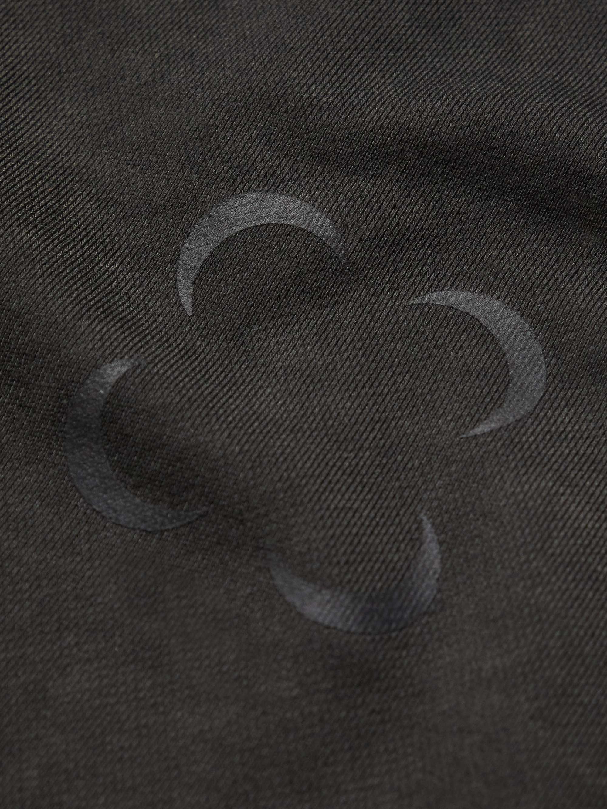 SAIF UD DEEN Cold-Dyed Logo-Print Cotton-Jersey Sweatshirt