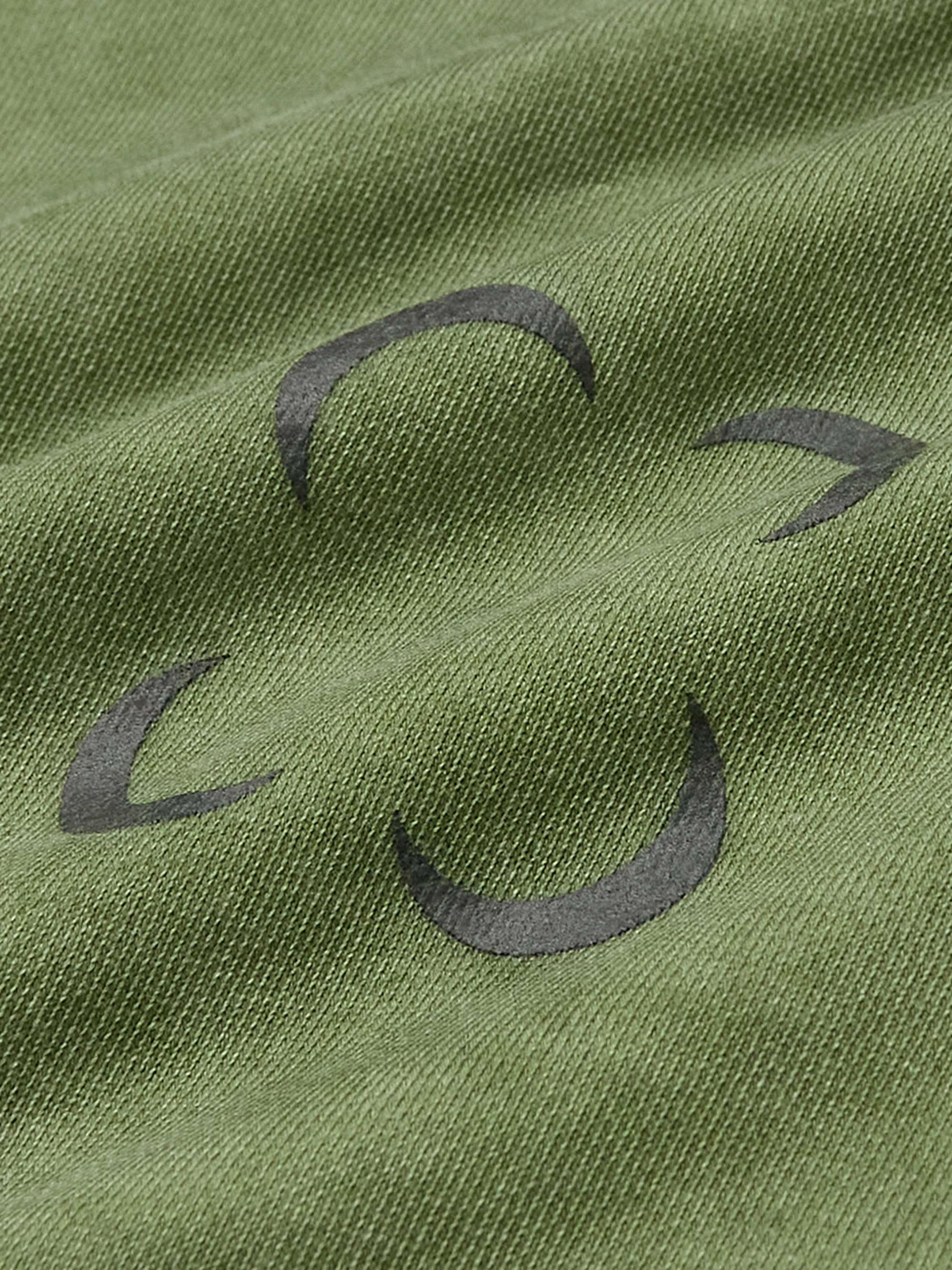 SAIF UD DEEN Cold-Dyed Logo-Print Cotton-Jersey Sweatshirt