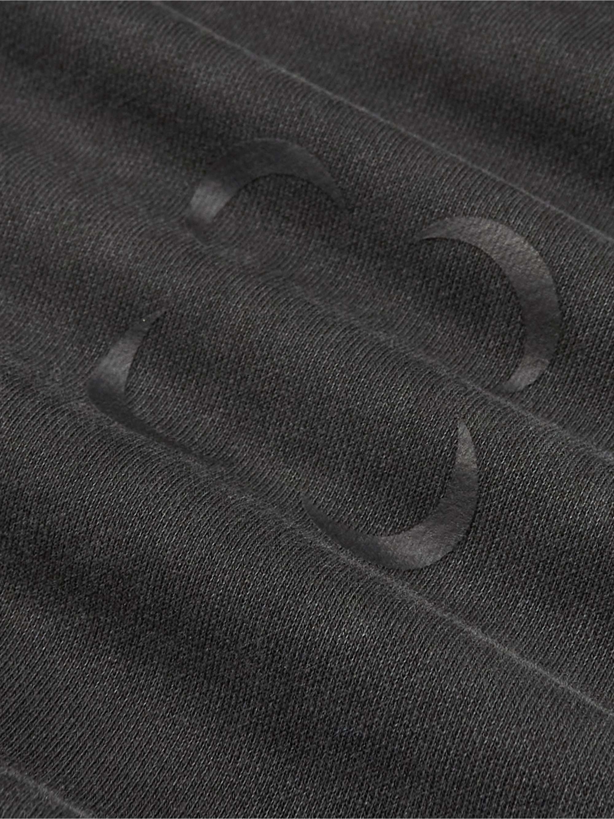 SAIF UD DEEN Logo-Print Cold-Dyed Cotton-Jersey Hoodie