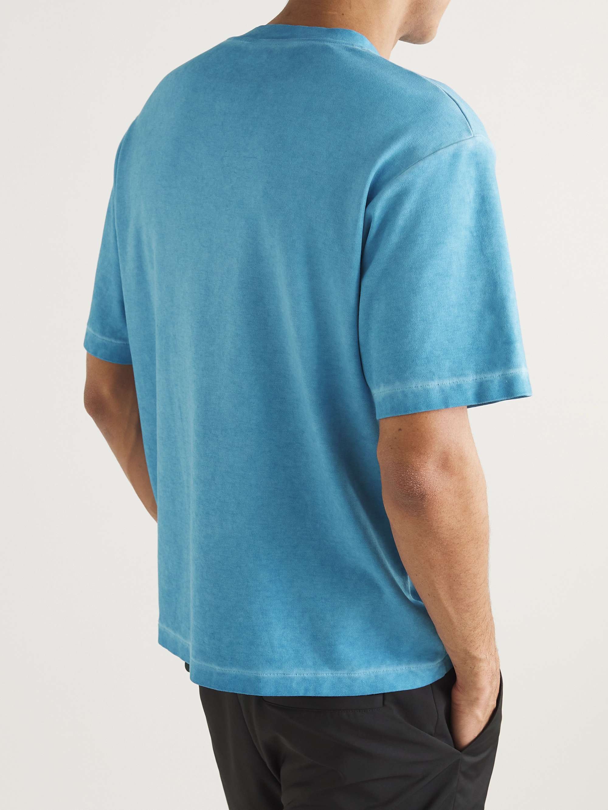 SAIF UD DEEN Cold-Dyed Printed Cotton-Jersey T-Shirt