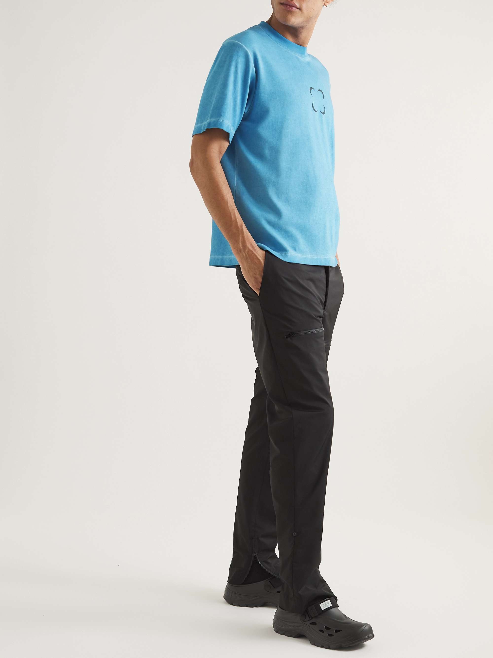 SAIF UD DEEN Cold-Dyed Printed Cotton-Jersey T-Shirt
