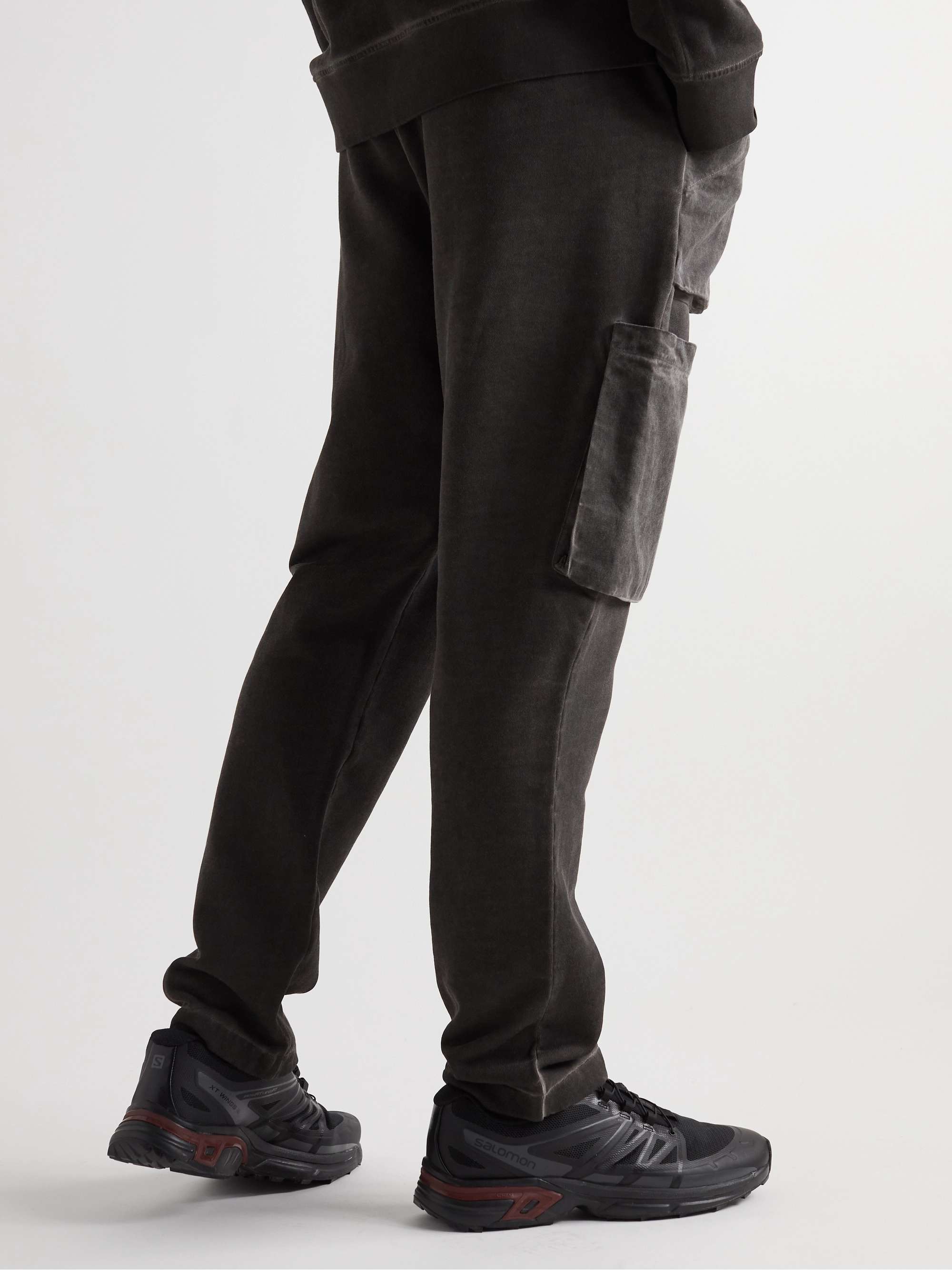 SAIF UD DEEN Cold-Dyed Cotton-Jersey Sweatpants