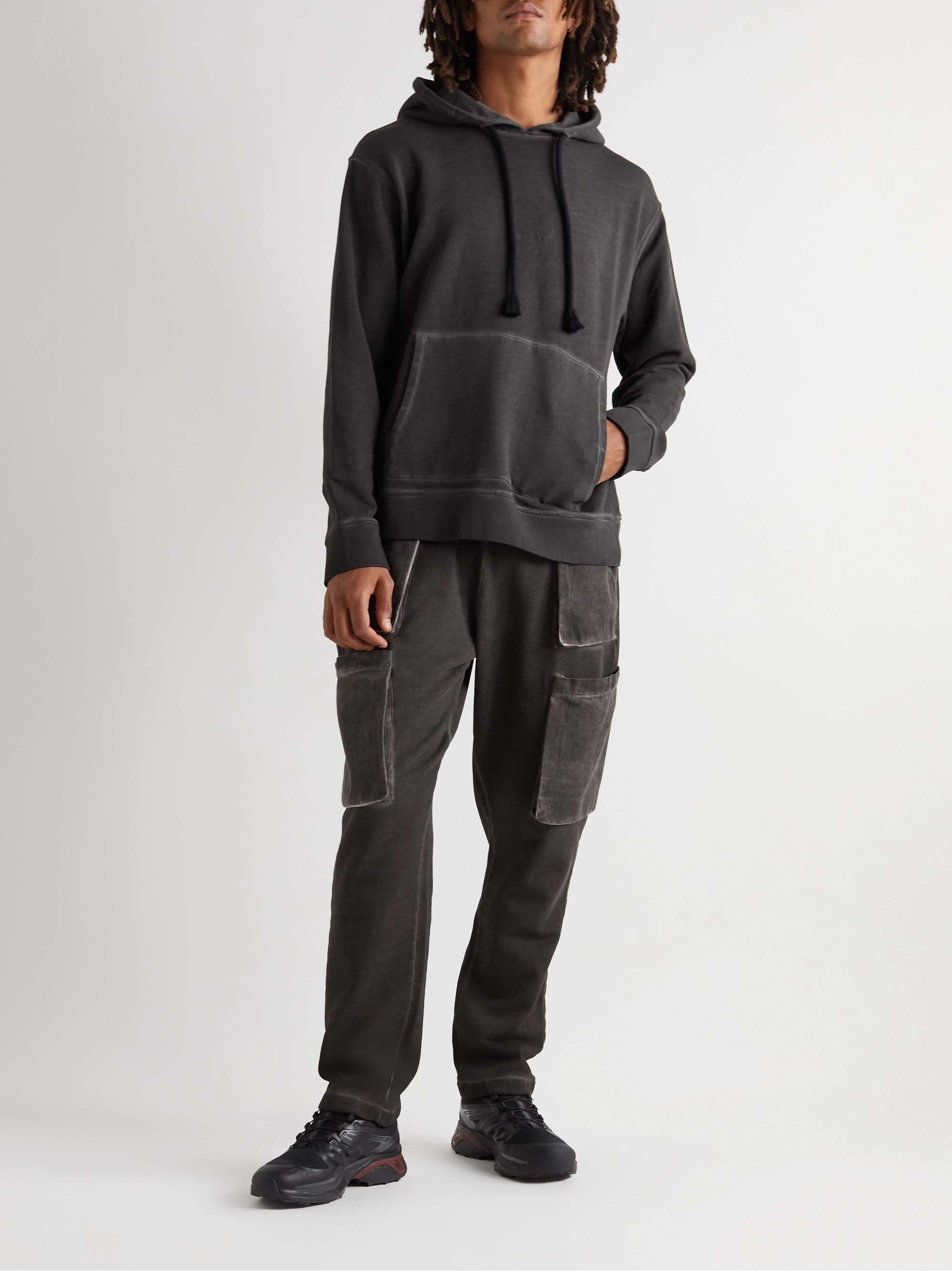 SAIF UD DEEN Cold-Dyed Cotton-Jersey Sweatpants