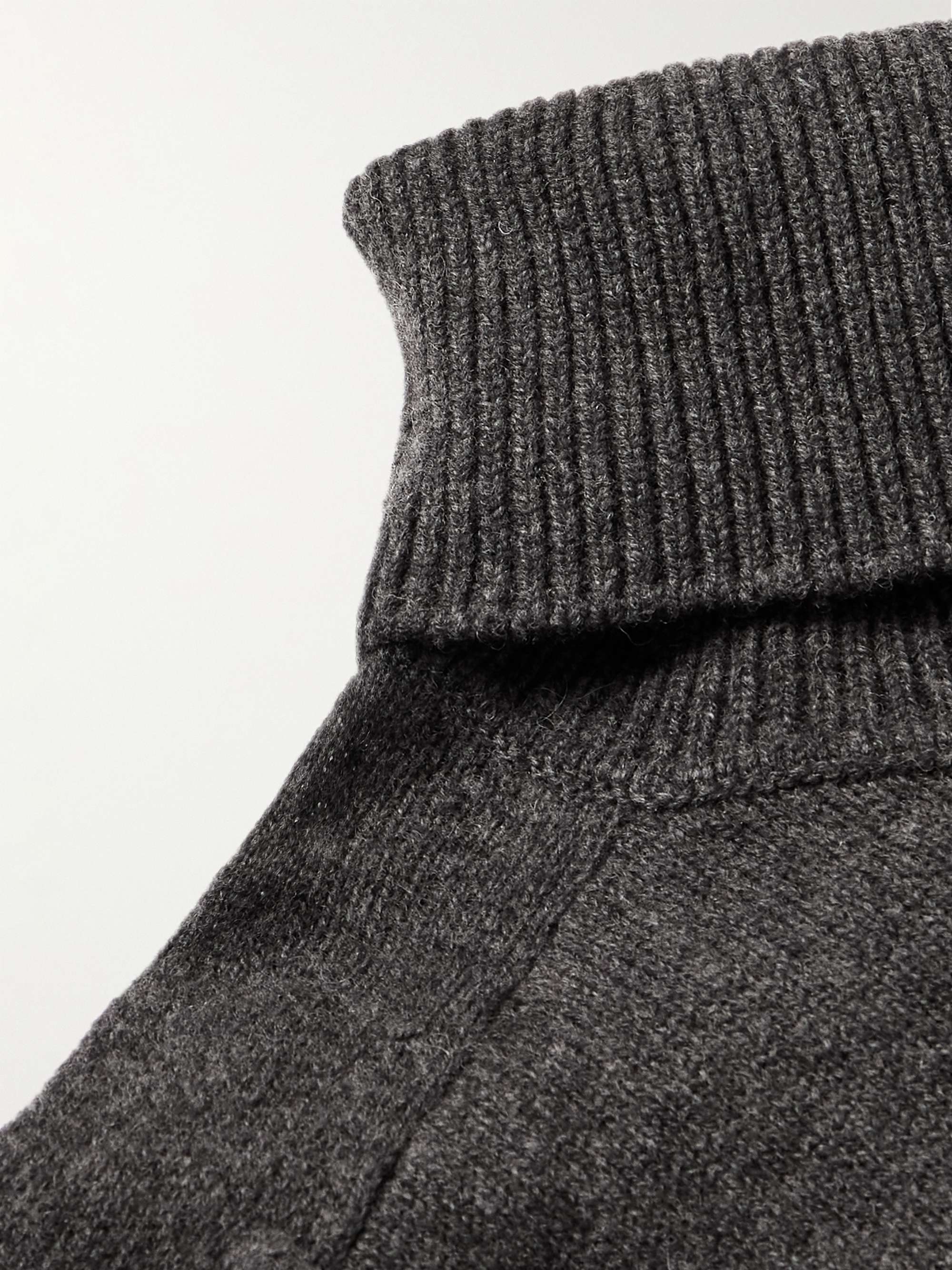 RAF SIMONS Oversized Wool Rollneck Sweater