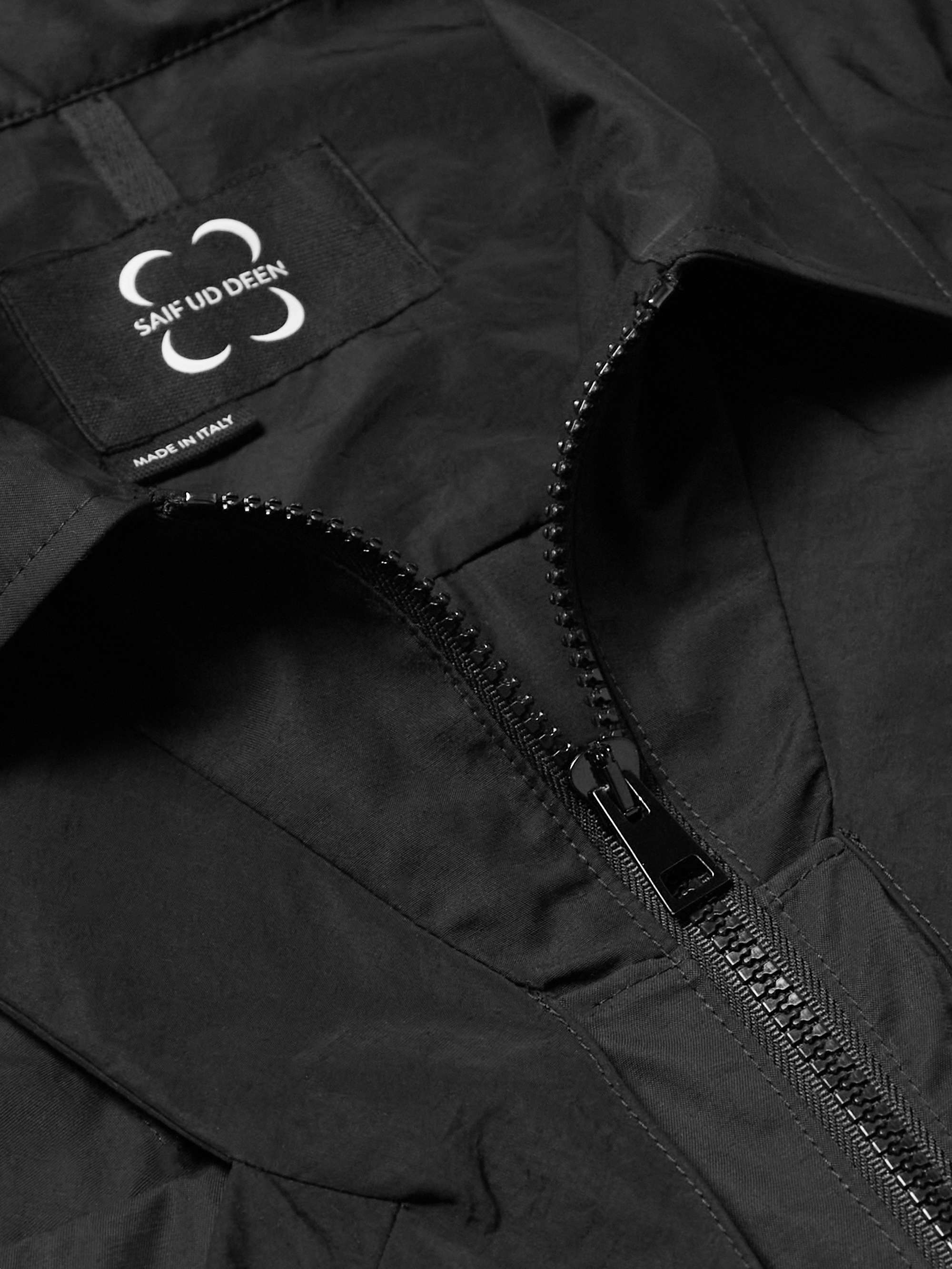 SAIF UD DEEN Panelled Cotton-Blend Canvas Jacket