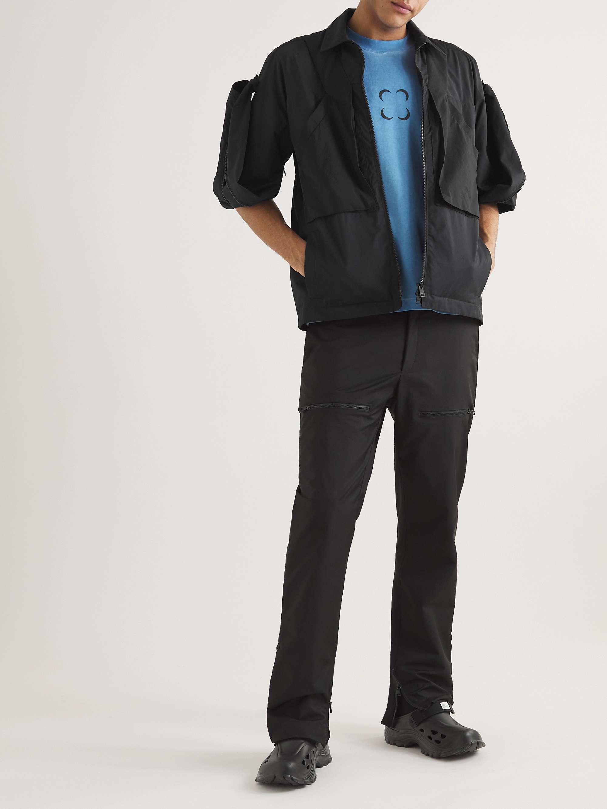 SAIF UD DEEN Panelled Cotton-Blend Canvas Jacket