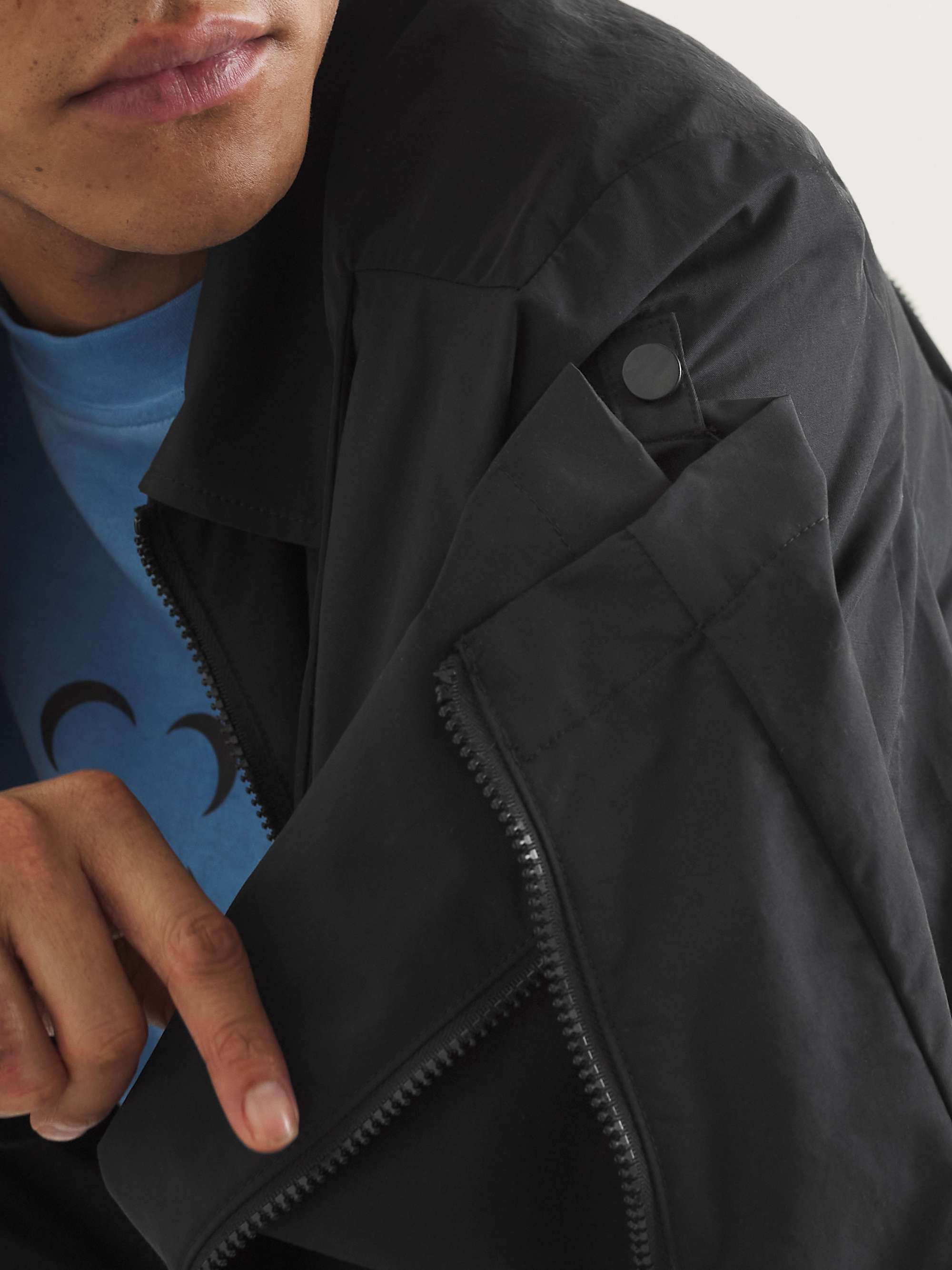 SAIF UD DEEN Panelled Cotton-Blend Canvas Jacket