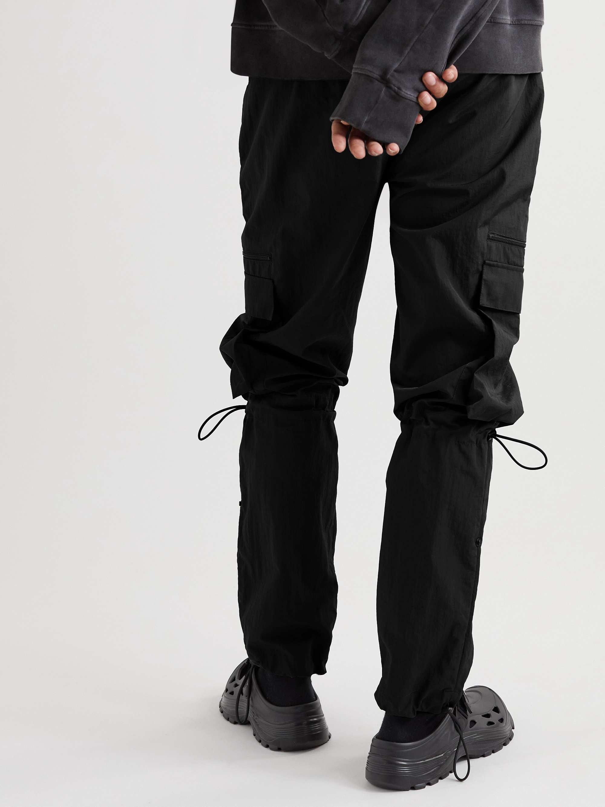 SAIF UD DEEN Straight-Leg Shell Cargo Trousers
