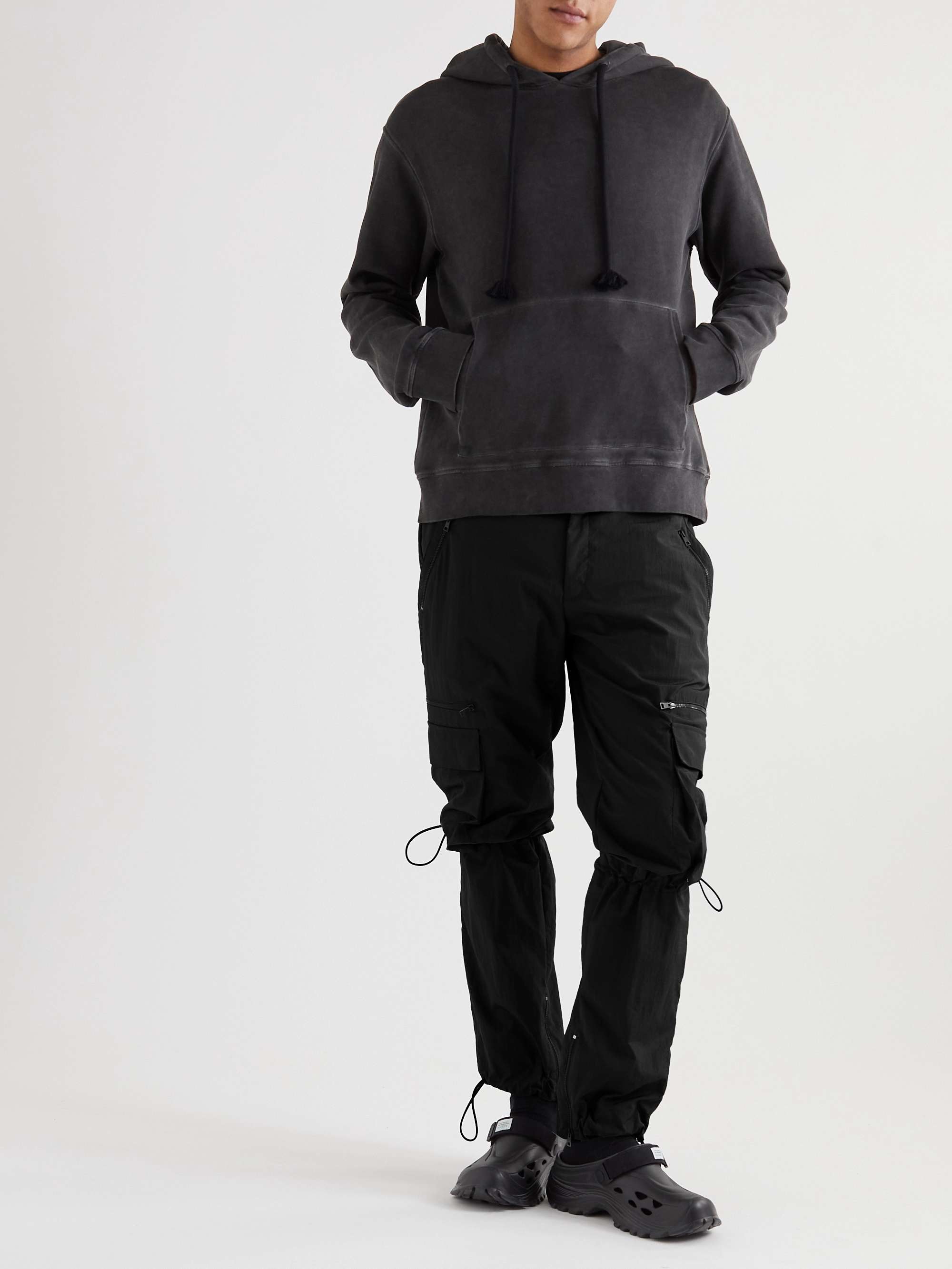 SAIF UD DEEN Straight-Leg Shell Cargo Trousers
