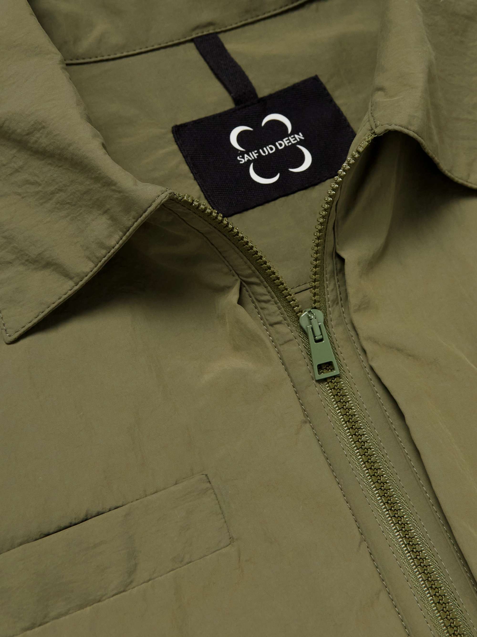 SAIF UD DEEN Convertible Panelled Canvas Jacket