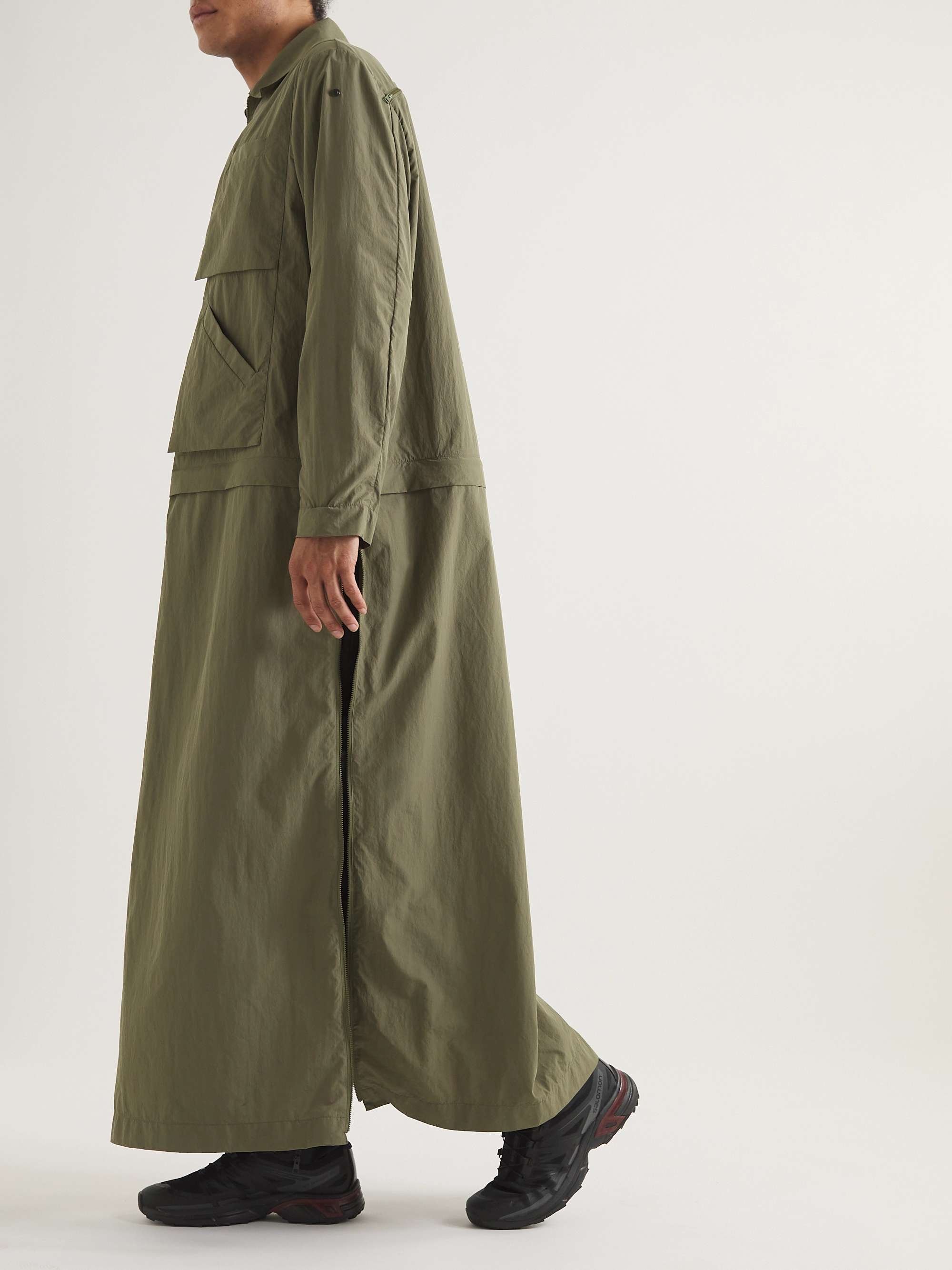 SAIF UD DEEN Convertible Panelled Canvas Jacket