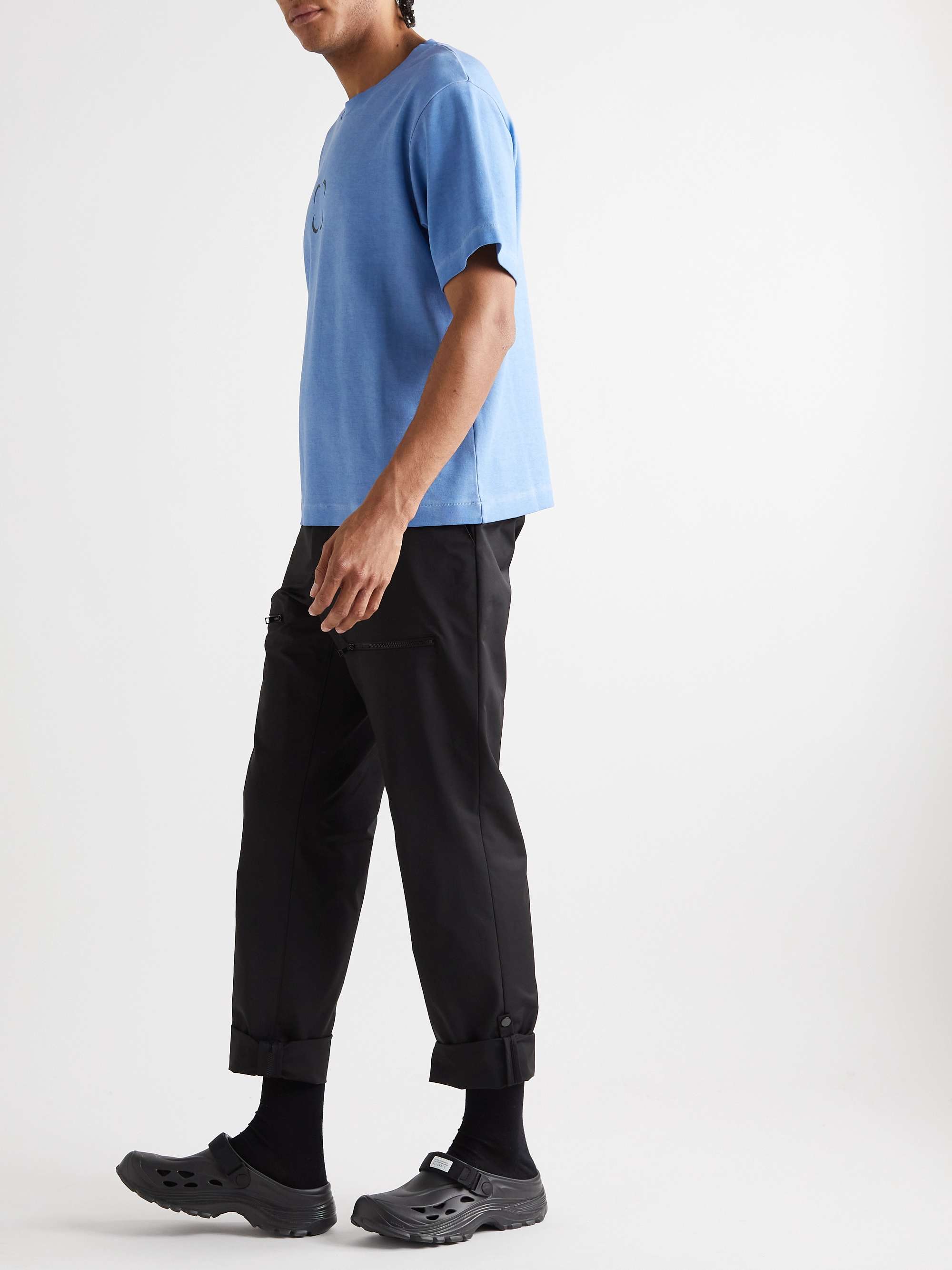 SAIF UD DEEN Straight-Leg Shell Trousers