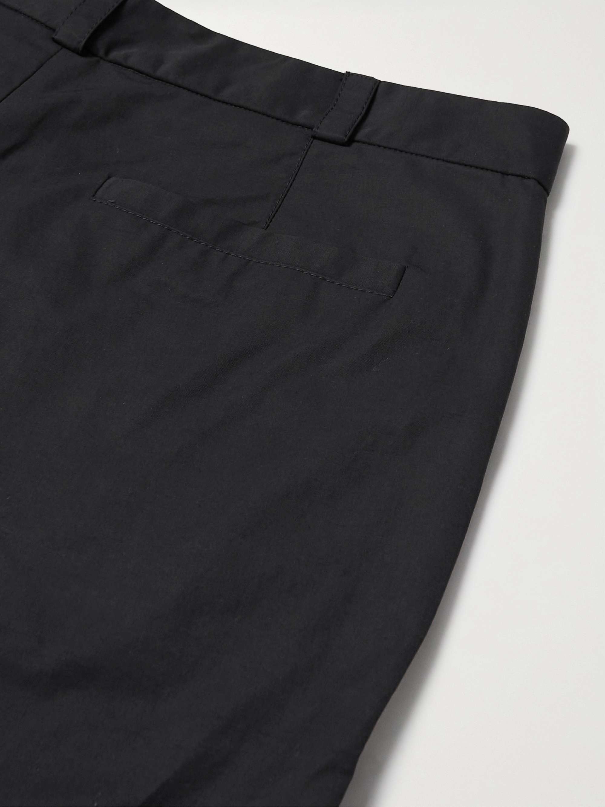 SAIF UD DEEN Straight-Leg Panelled Cotton-Blend Shell Cargo Trousers