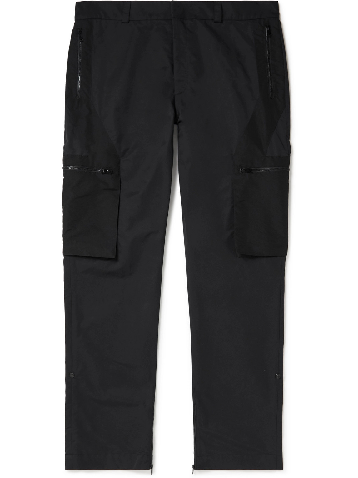 Straight-Leg Panelled Cotton-Blend Shell Cargo Trousers