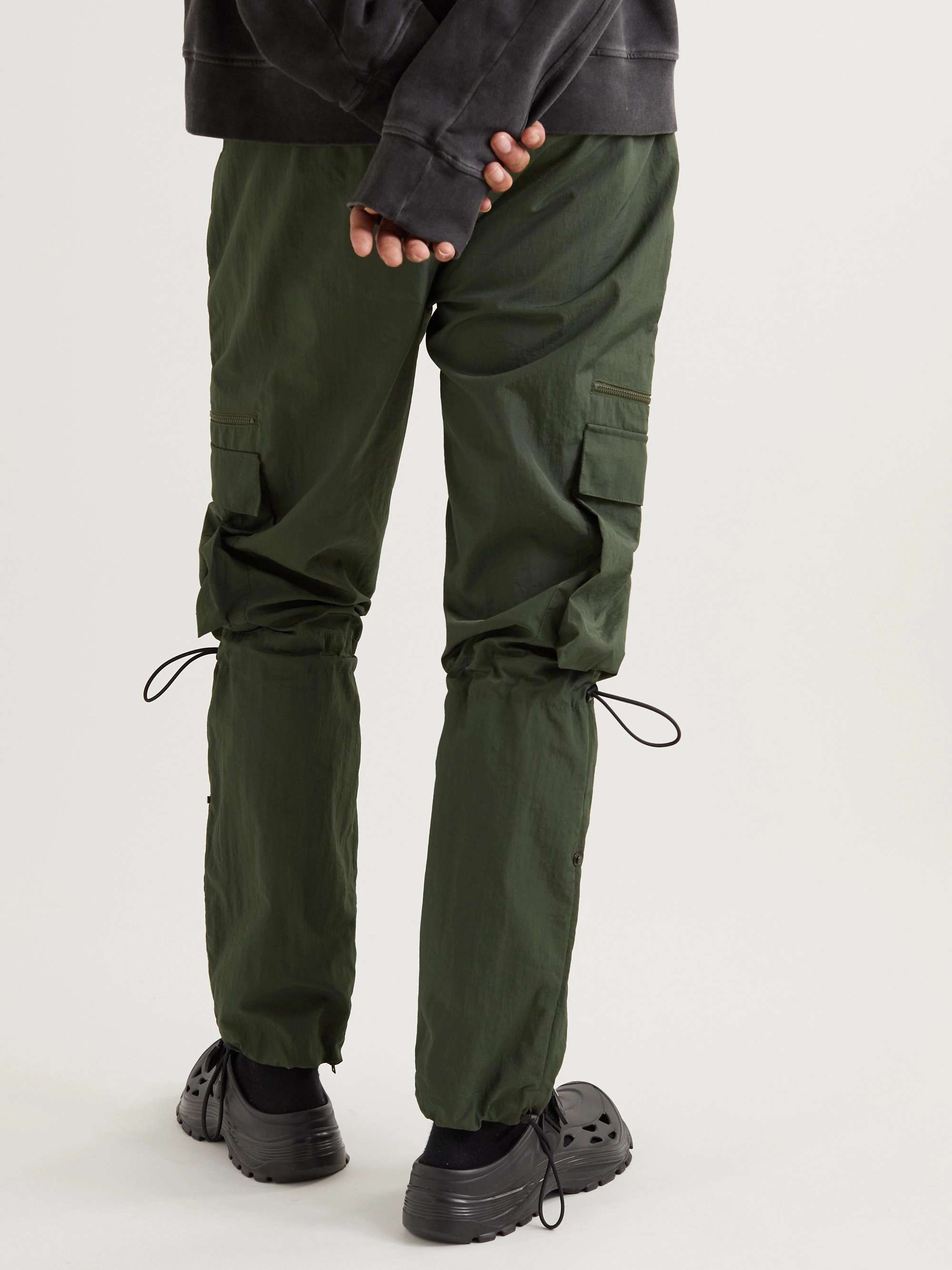 SAIF UD DEEN Straight-Leg Shell Cargo Trousers