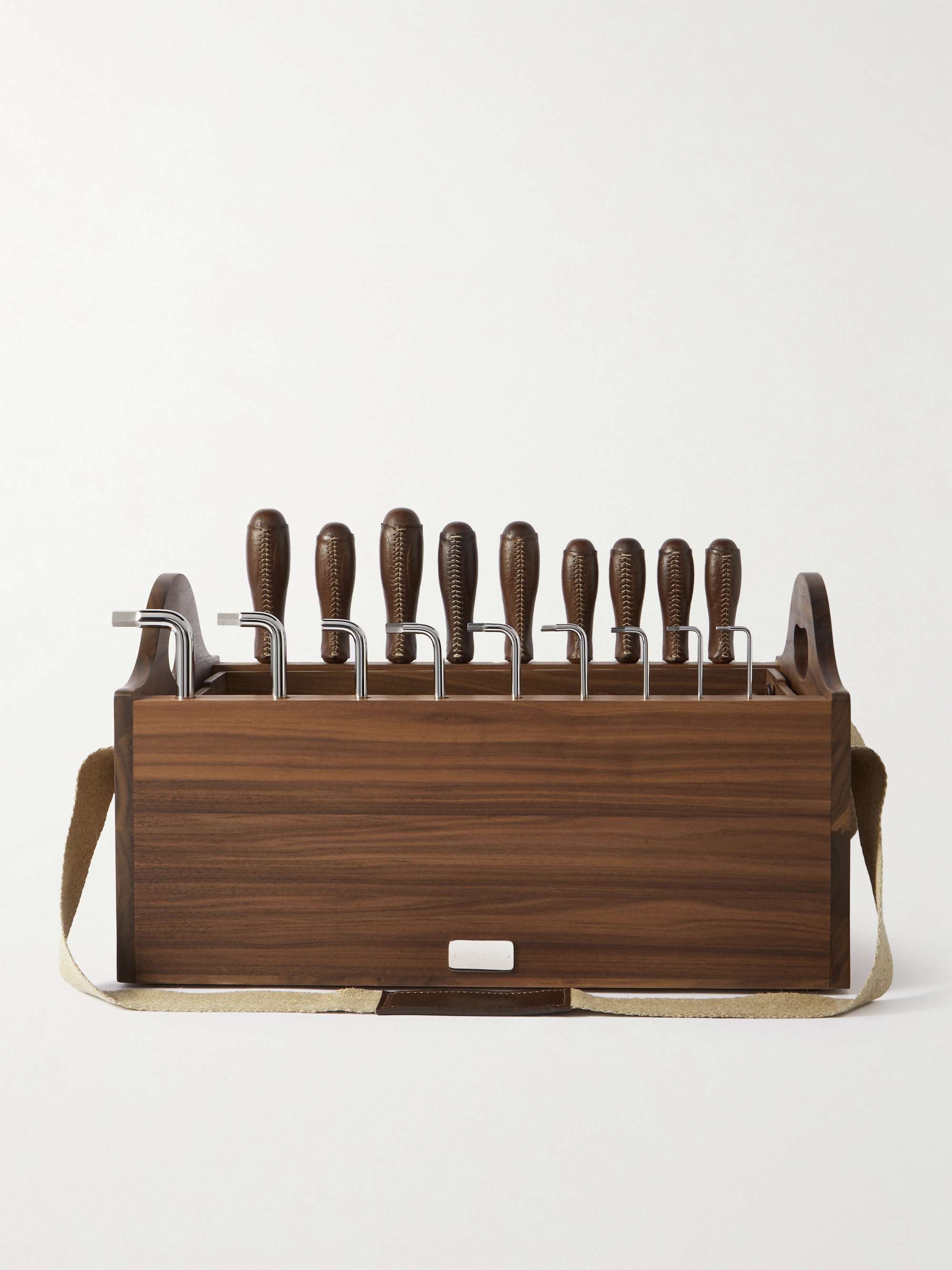 LORENZI MILANO Stainless Steel and Leather Tool Set