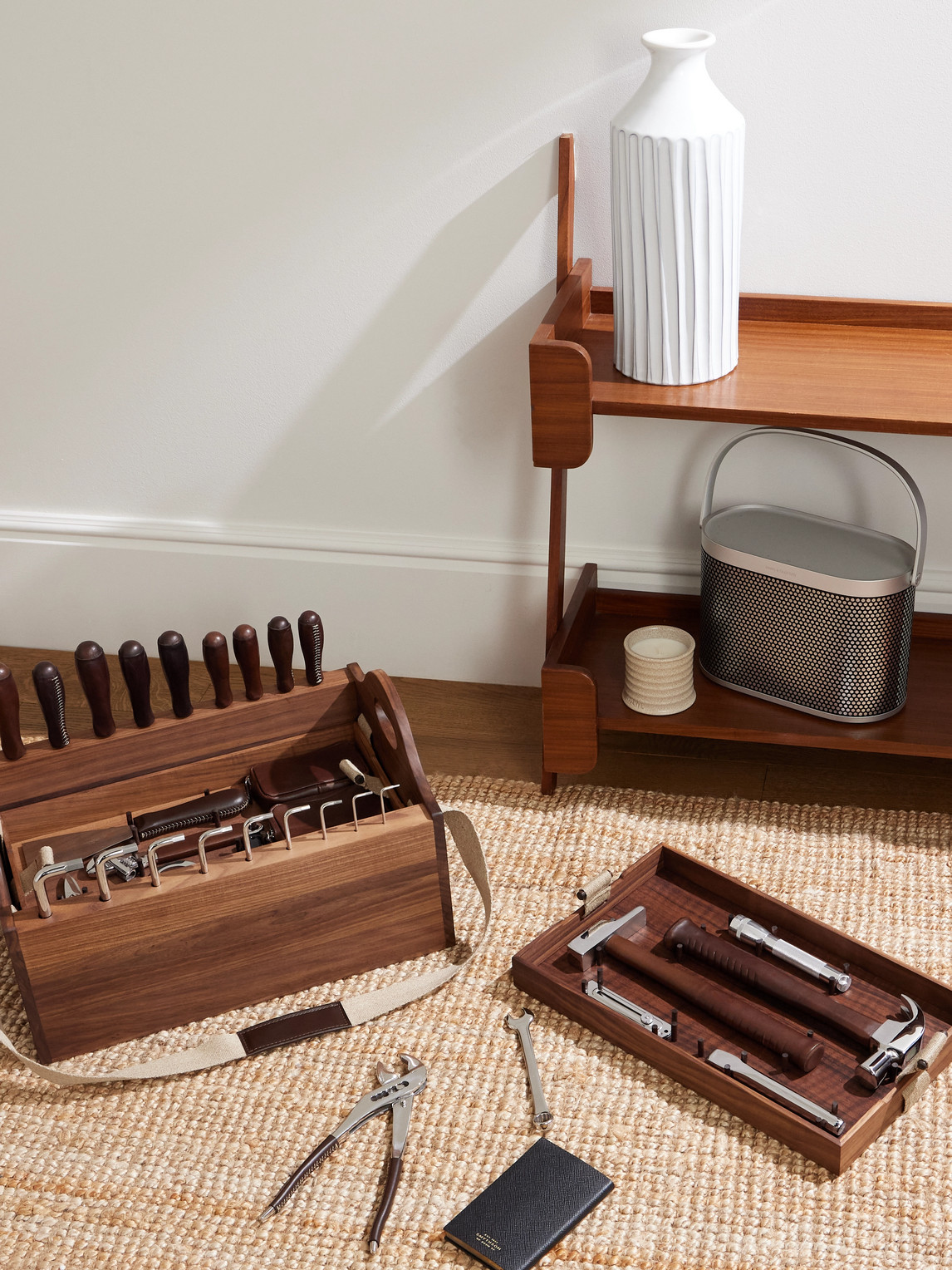 Stainless Steel and Leather Tool Set — 2