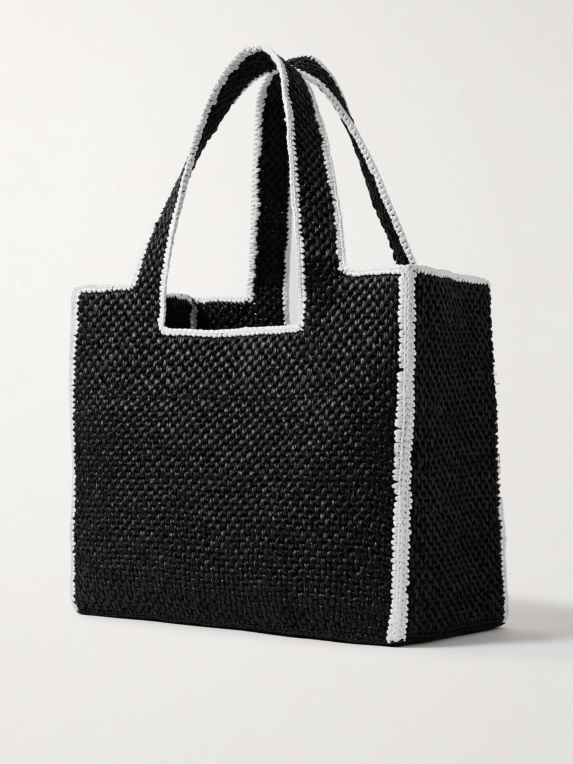 LOEWE + Paula's Ibiza ラフィア トートバッグ ロゴ刺繍入り