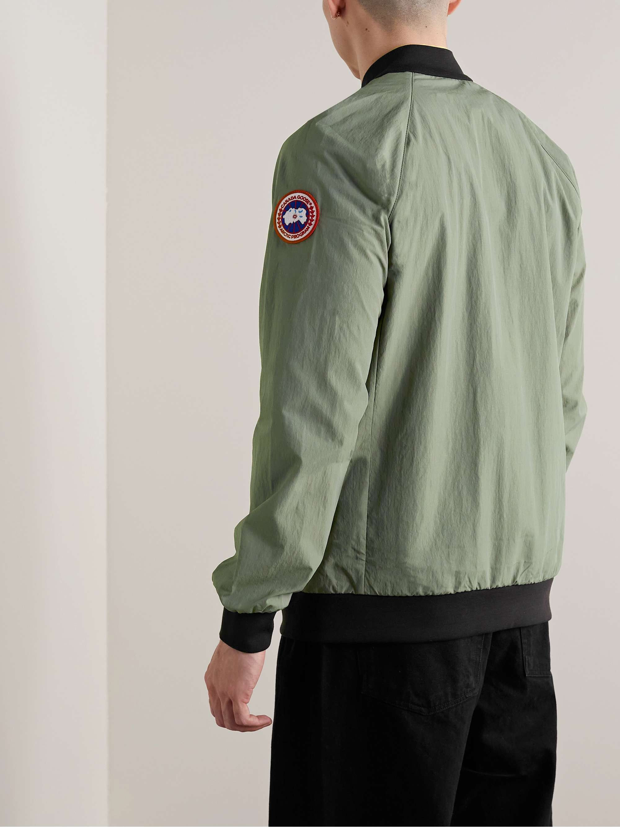 CANADA GOOSE Faber Grosgrain-Trimmed AcclimaLuxe Shell Bomber Jacket