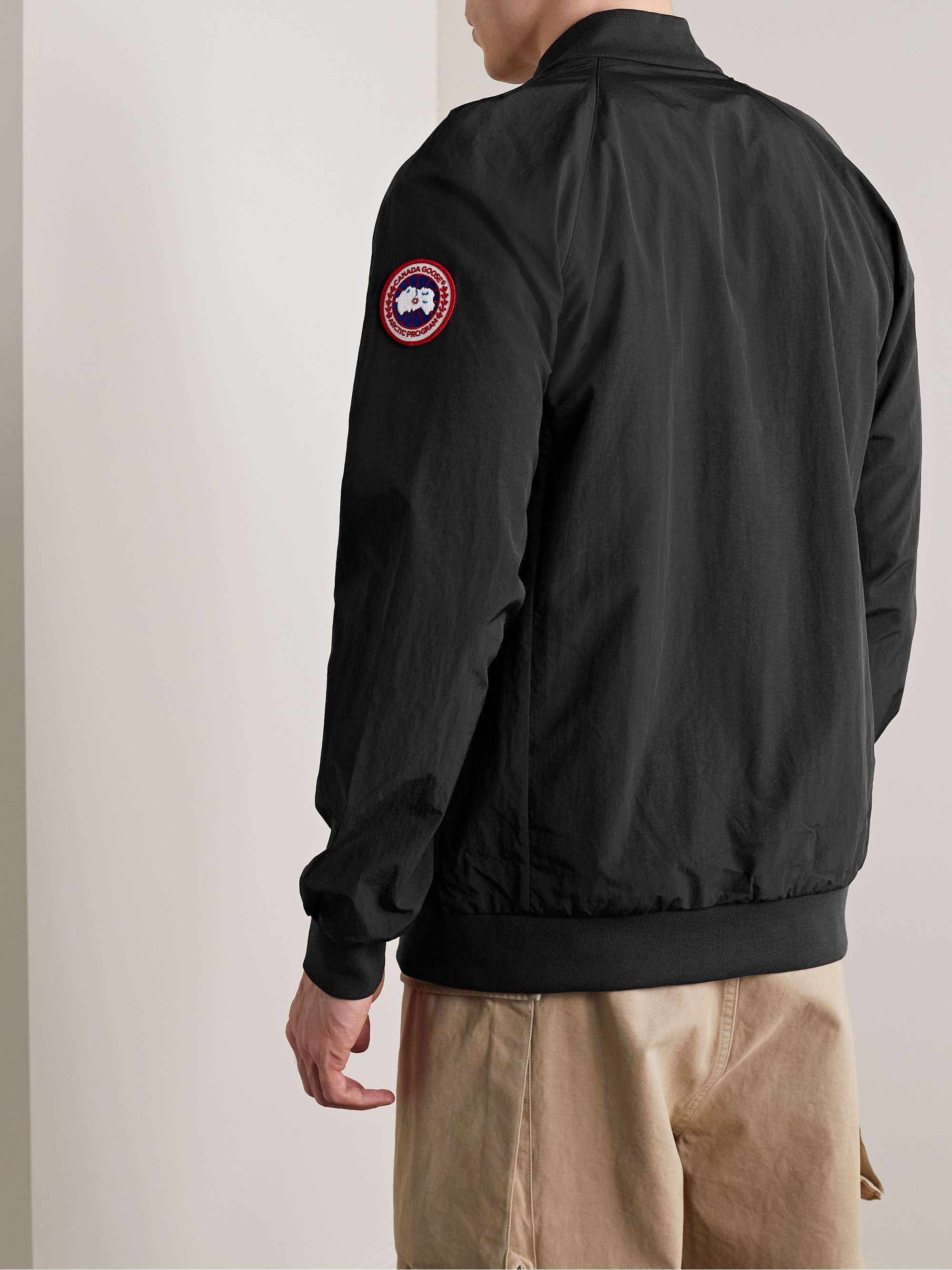 CANADA GOOSE Faber Grosgrain-Trimmed AcclimaLuxe Shell Bomber Jacket