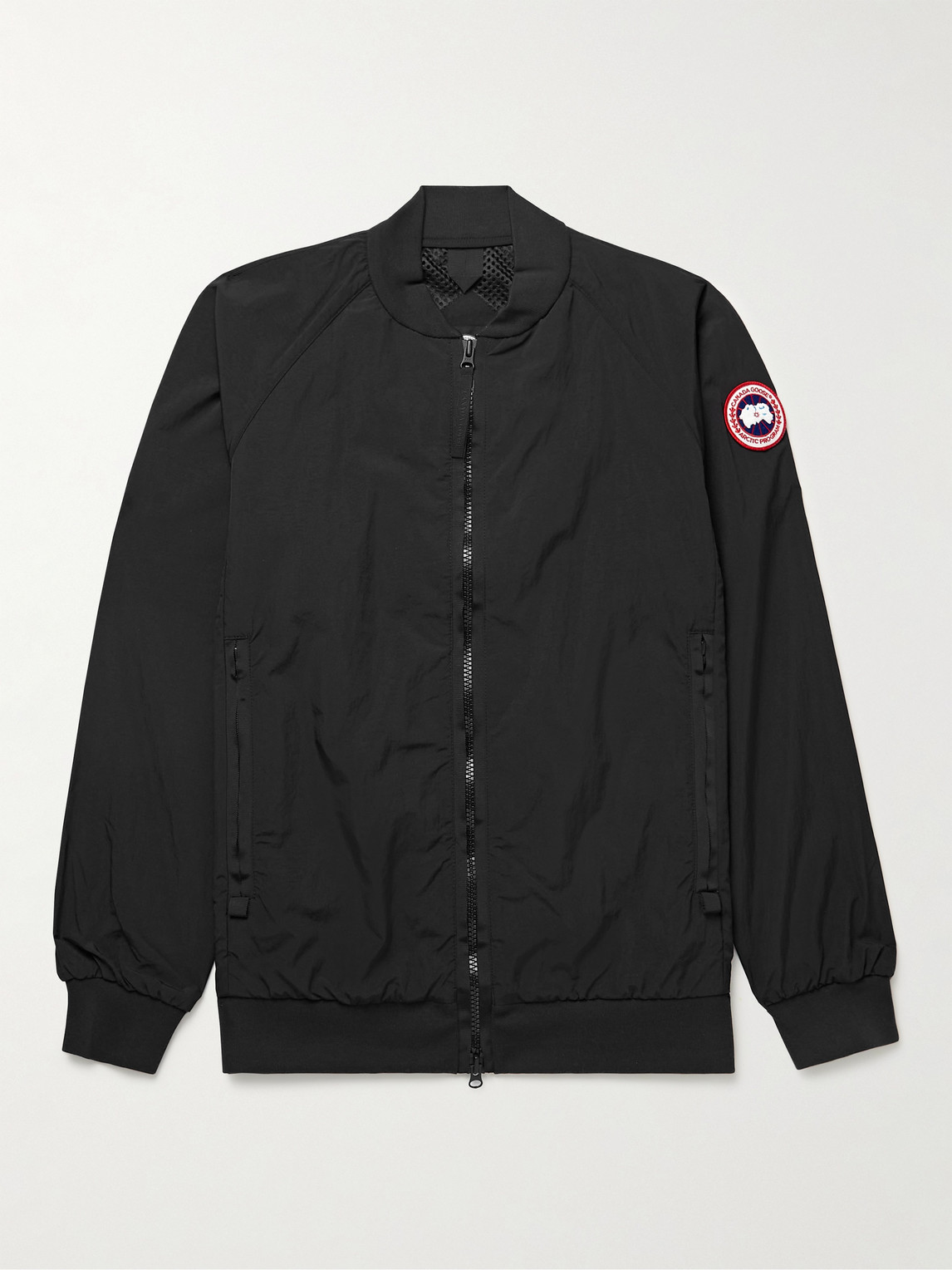 Canada Goose Faber Grosgrain-Trimmed AcclimaLuxe hell Bomber Jacket - Men