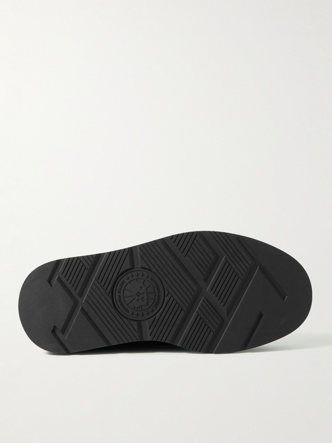 Shop Canada Goose Crofton Suede-trimmed Quilted Nylon Mules In Black