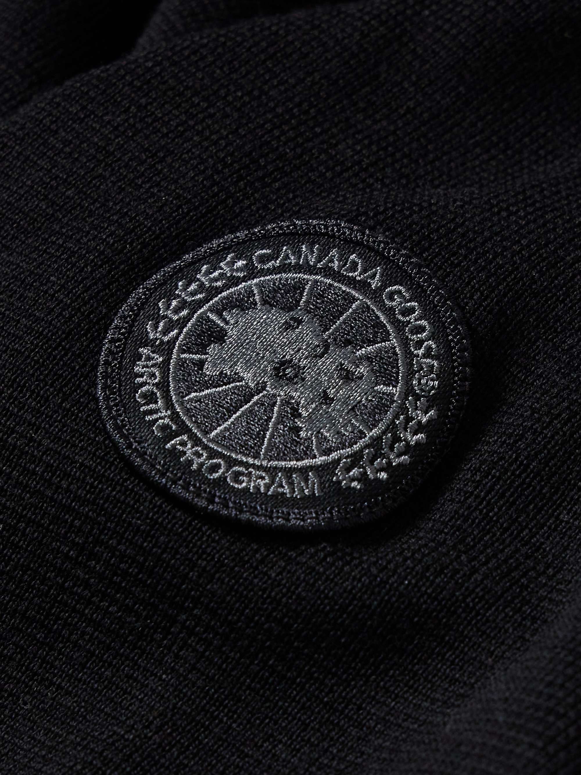 CANADA GOOSE Stormont Slim-Fit CORDURA-Trimmed Merino Wool Half-Zip Sweater