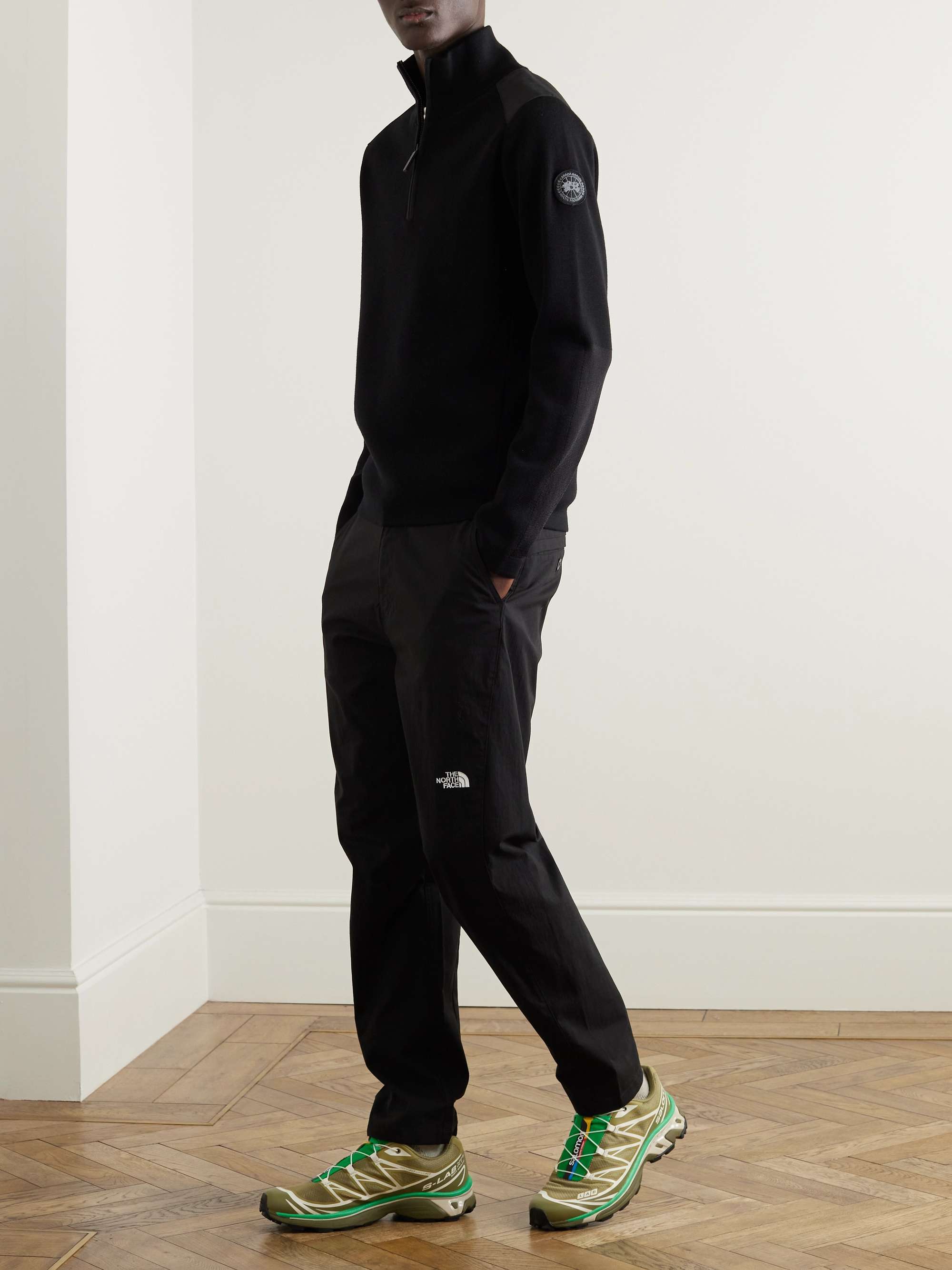 Stormont Slim-Fit CORDURA-Trimmed Merino Wool Half-Zip Sweater