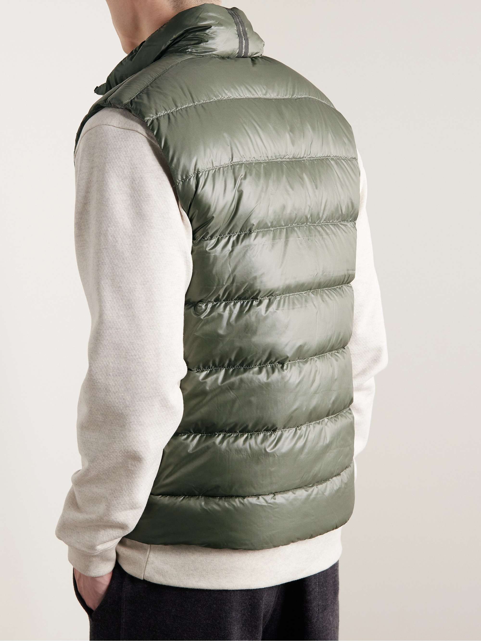 CANADA GOOSE Crofton Slim-Fit Quilted Recycled Nylon-Ripstop Down Gilet