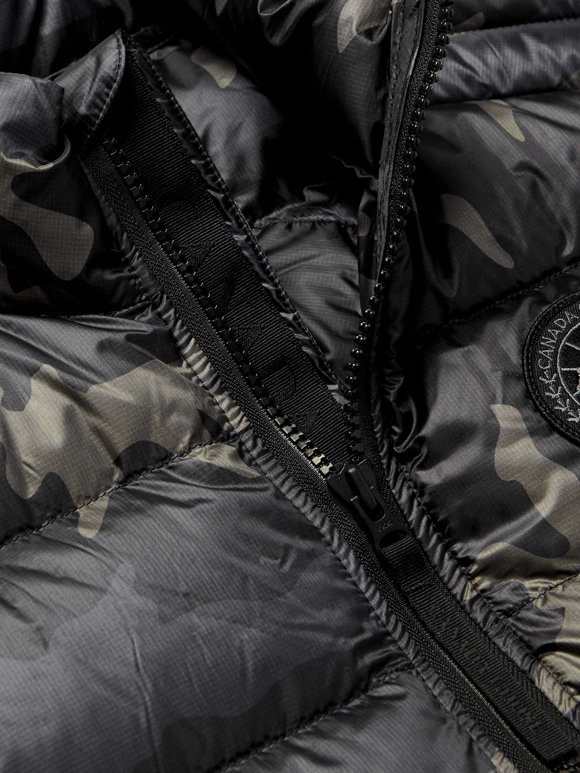 CANADA GOOSE Crofton Camouflage-Print Quilted Nylon-Ripstop Down Gilet