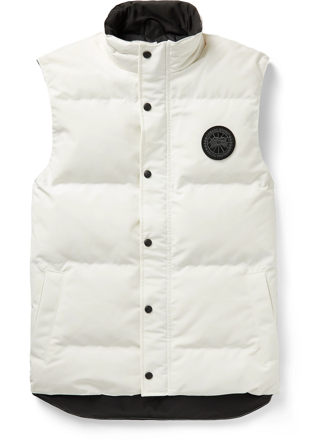 Canada Goose Black Label Garson Quilted Shell Down Gilet In White