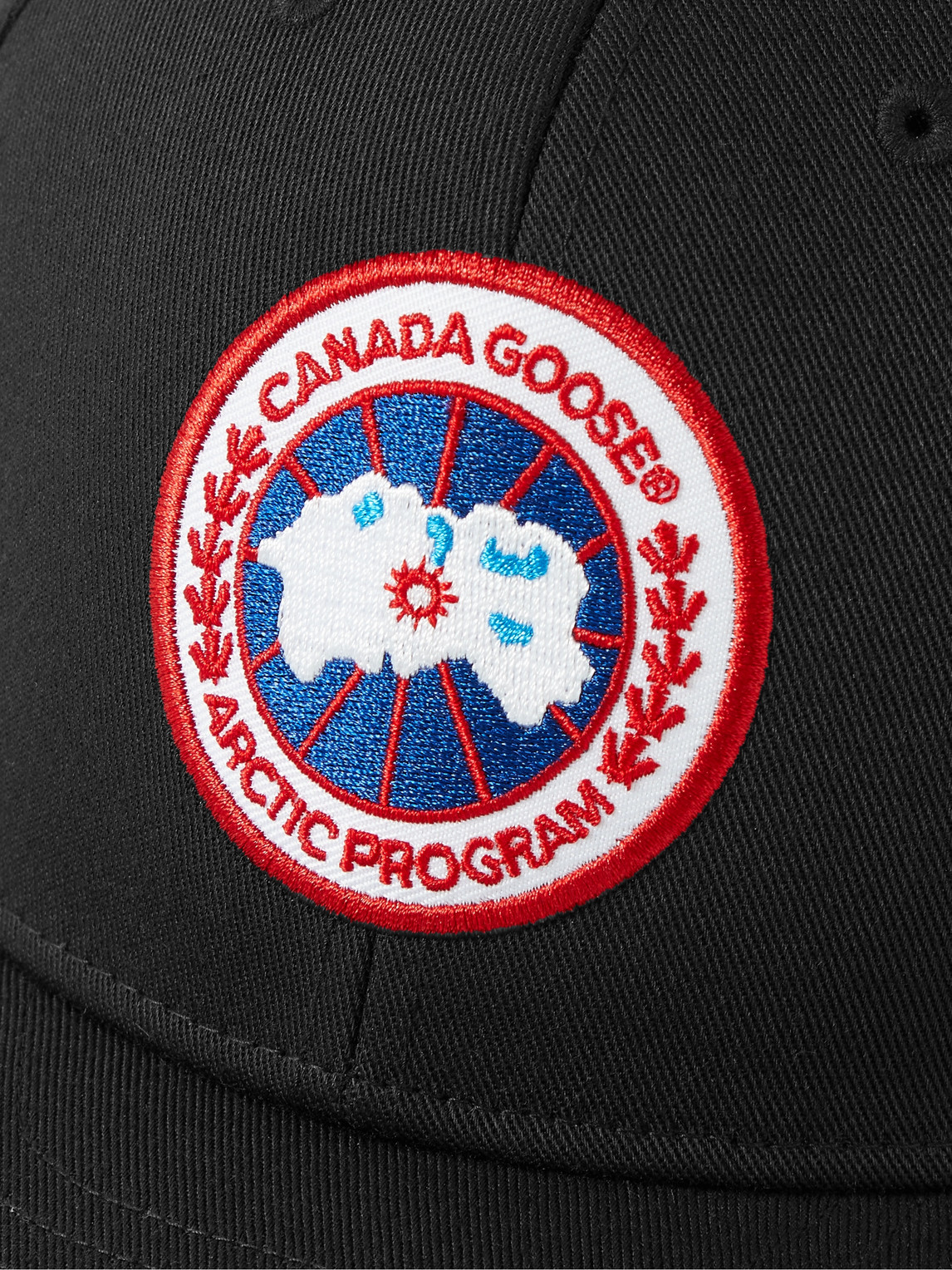 Shop Canada Goose Arctic Logo-appliquéd Twill Baseball Cap In Black