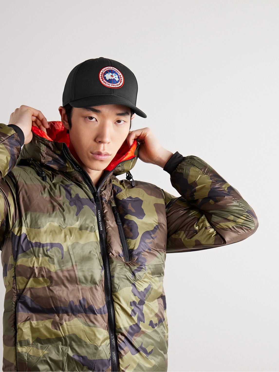 Shop Canada Goose Arctic Logo-appliquéd Twill Baseball Cap In Black
