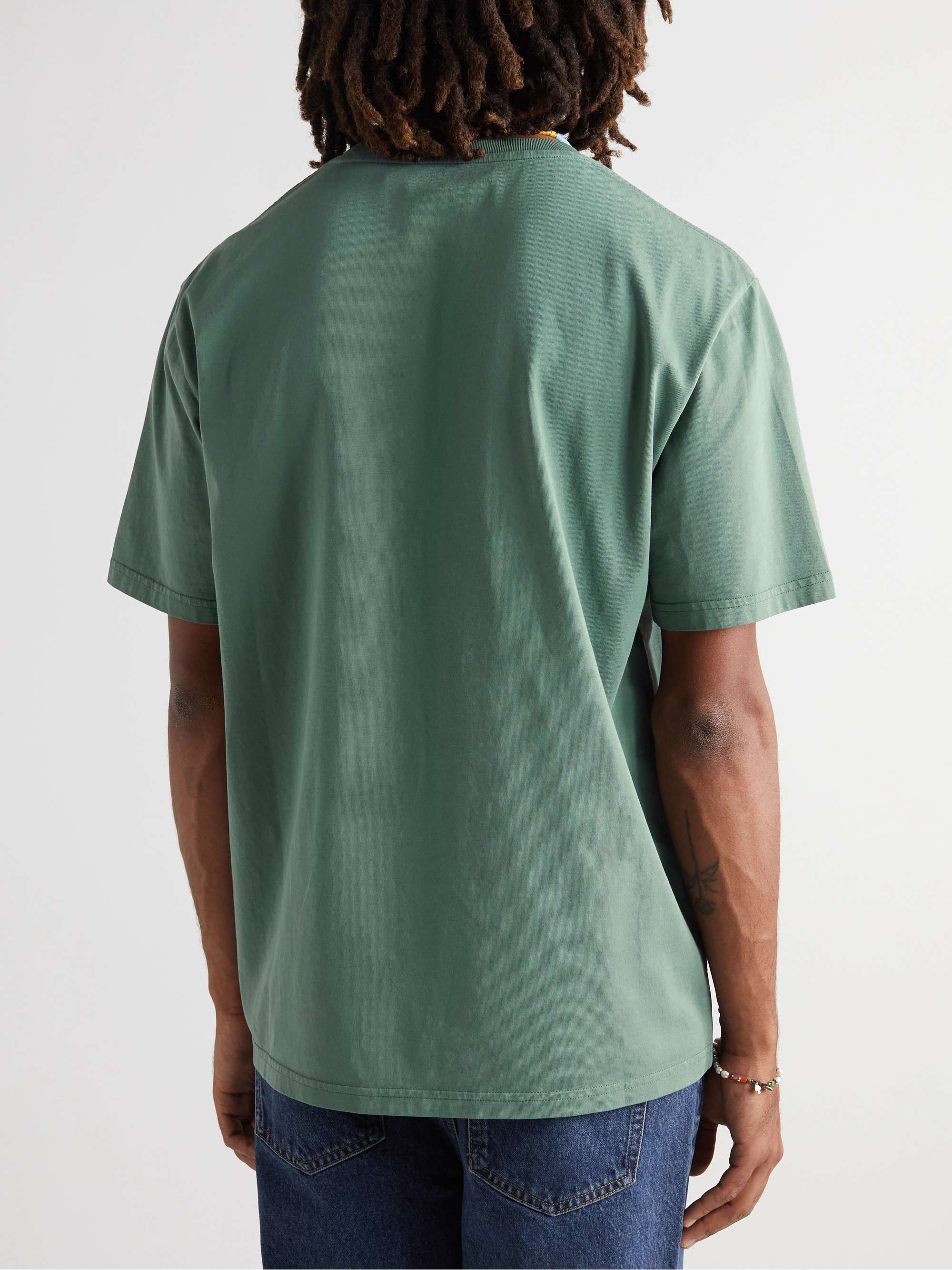 MANAAKI Maunga Printed Cotton-Jersey T-Shirt